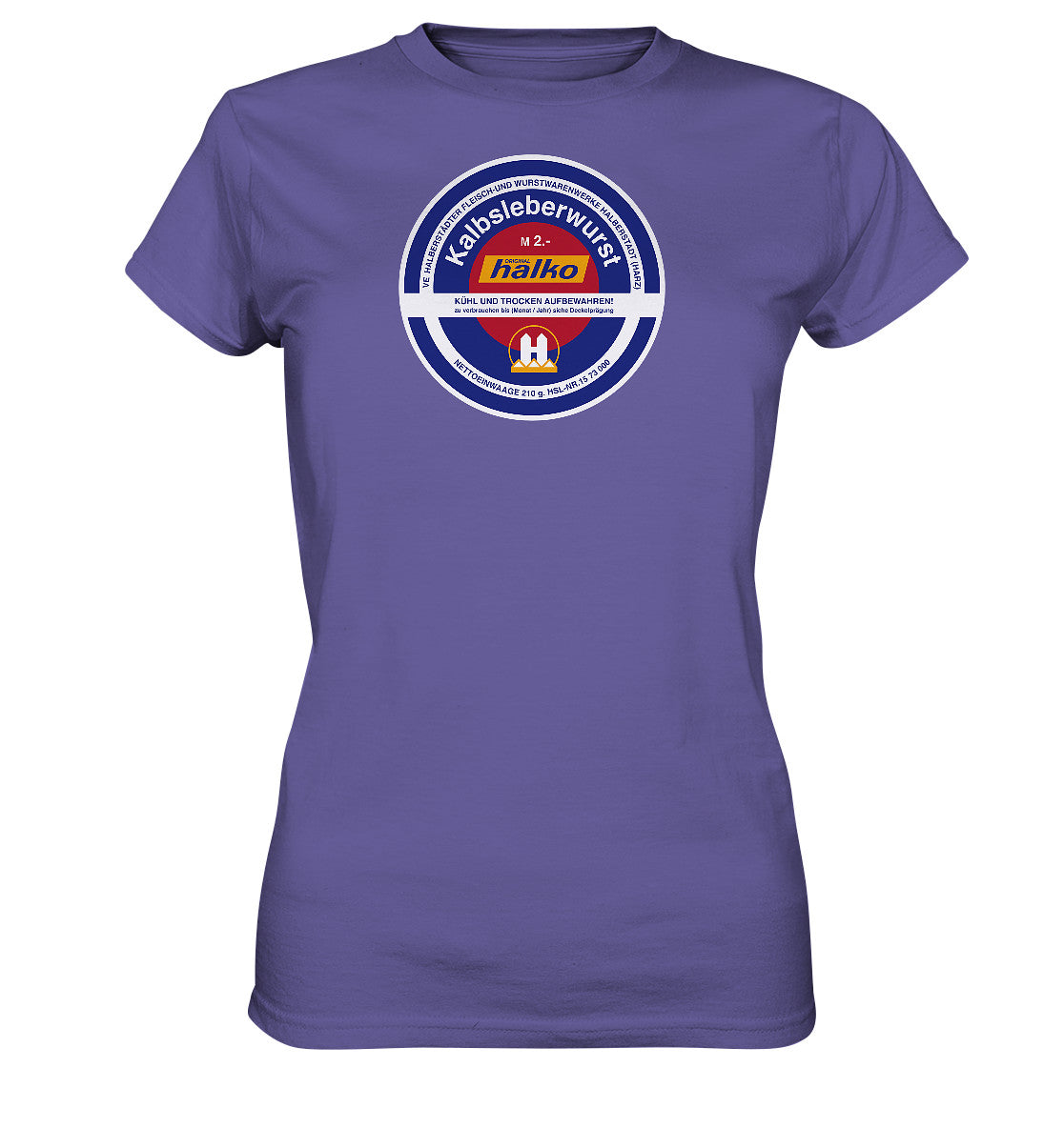 DDR Ostalgie Shirt Mädels • HALBERSTÄDTER WURSTWAREN - KALBSLEBERWURST
