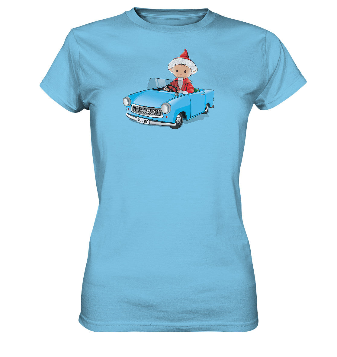DDR Ostalgie Shirt Mädels • UNSER SANDMÄNNCHEN - TRABI-CRUISER (PU-201)