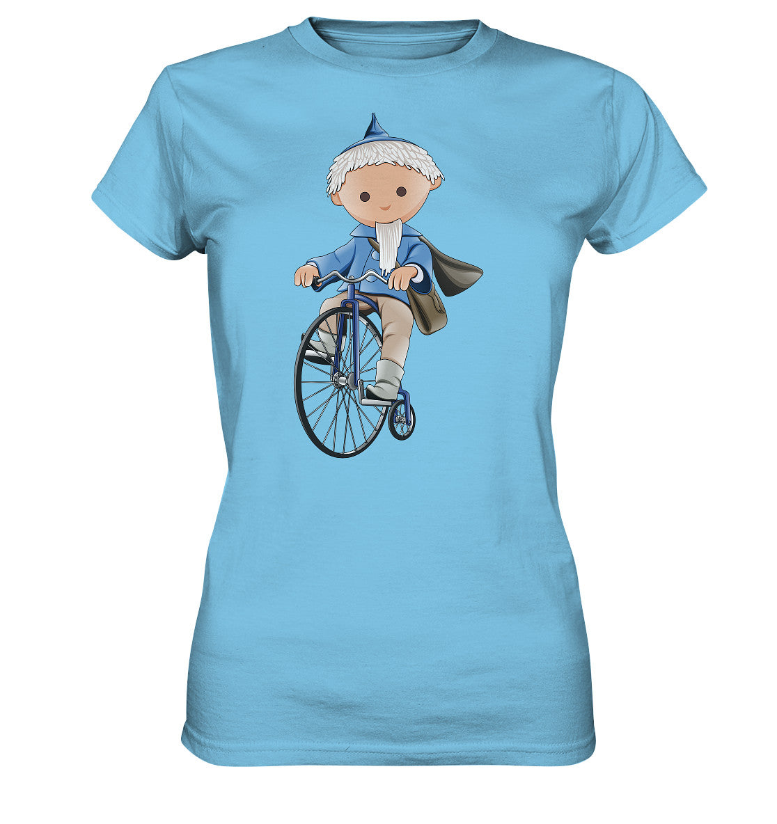 DDR Ostalgie Shirt Mädels • UNSER SANDMÄNNCHEN - AUF DEM HOCHRAD - BLAU (PU-97, 1969)