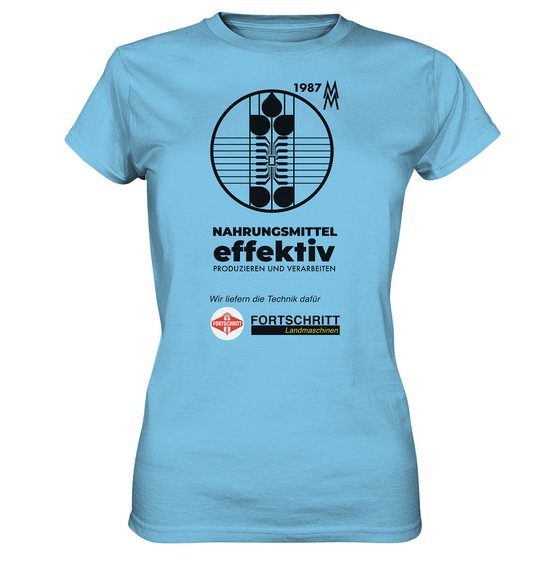 DDR Ostalgie Shirt Mädels • FORTSCHRITT LANDMASCHINEN - MESSE LEIPZIG 1987