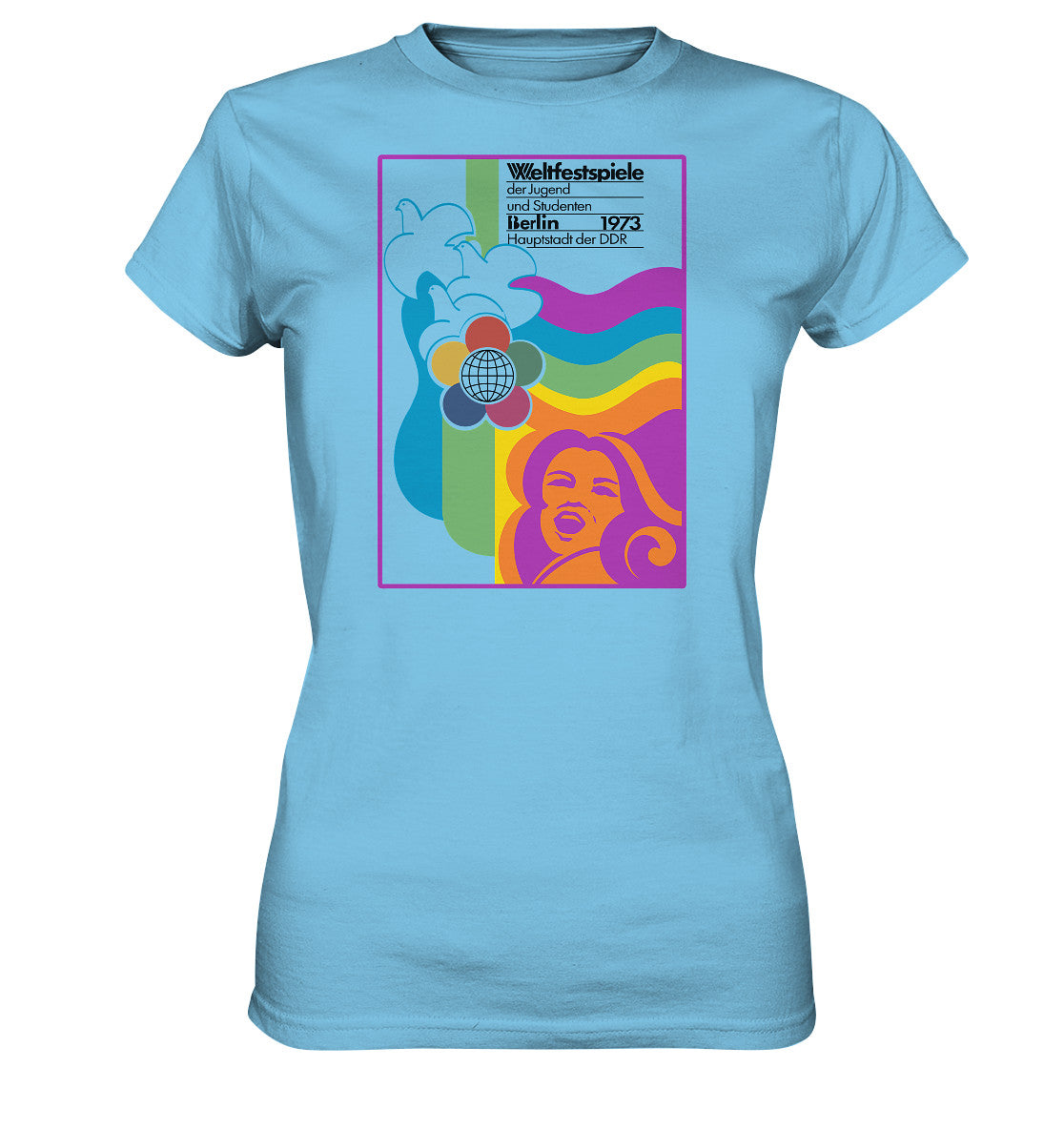 DDR Ostalgie Shirt Mädels • WELTFESTSPIELE BERLIN, DDR 1973