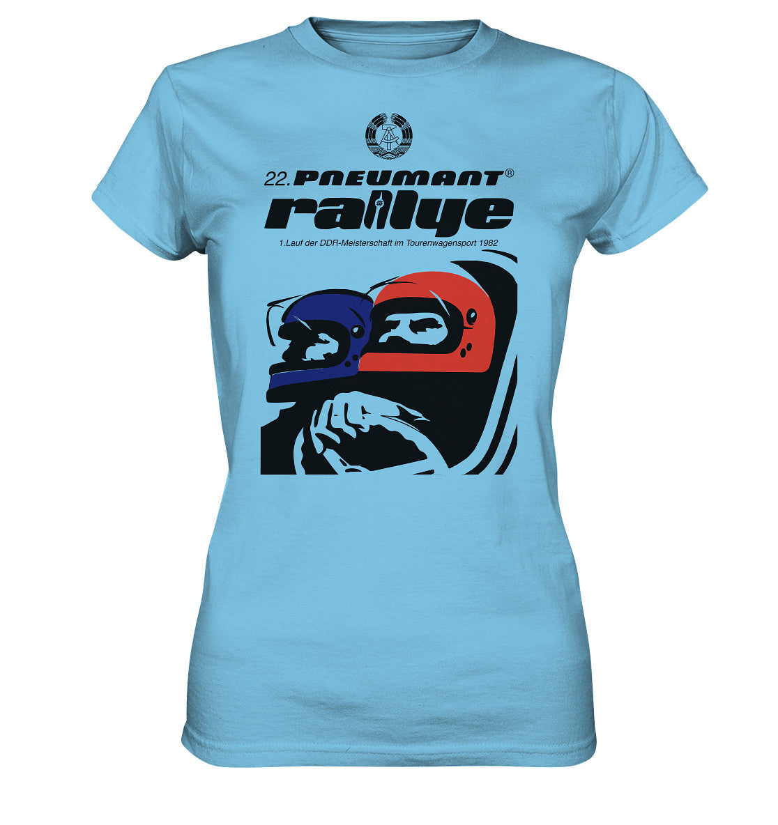 DDR Ostalgie Shirt Mädels • 22. PNEUMANT RALLYE 1982 (ORIGINAL DDR-PLAKAT)