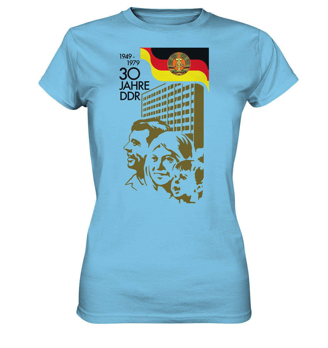 DDR Ostalgie Shirt Mädels • 30 JAHRE DDR - BRIEFMARKE