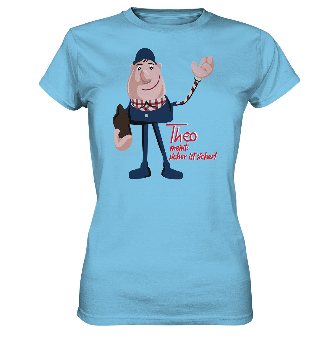 DDR Ostalgie Shirt Mädels • ARBEITSSCHUTZ THEO - SICHER IST SICHER