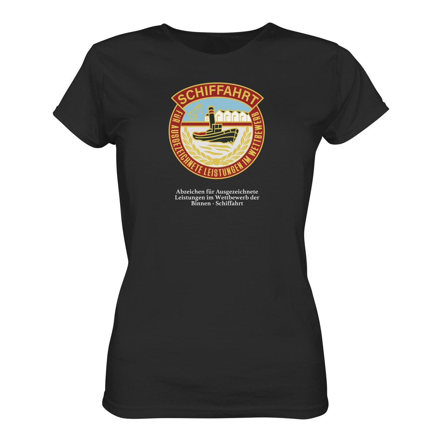 DDR Ostalgie Shirt Mädels • BINNEN-SCHIFFAHRT - ABZEICHEN FÜR AUSGEZEICHNETE LEISTUNGEN