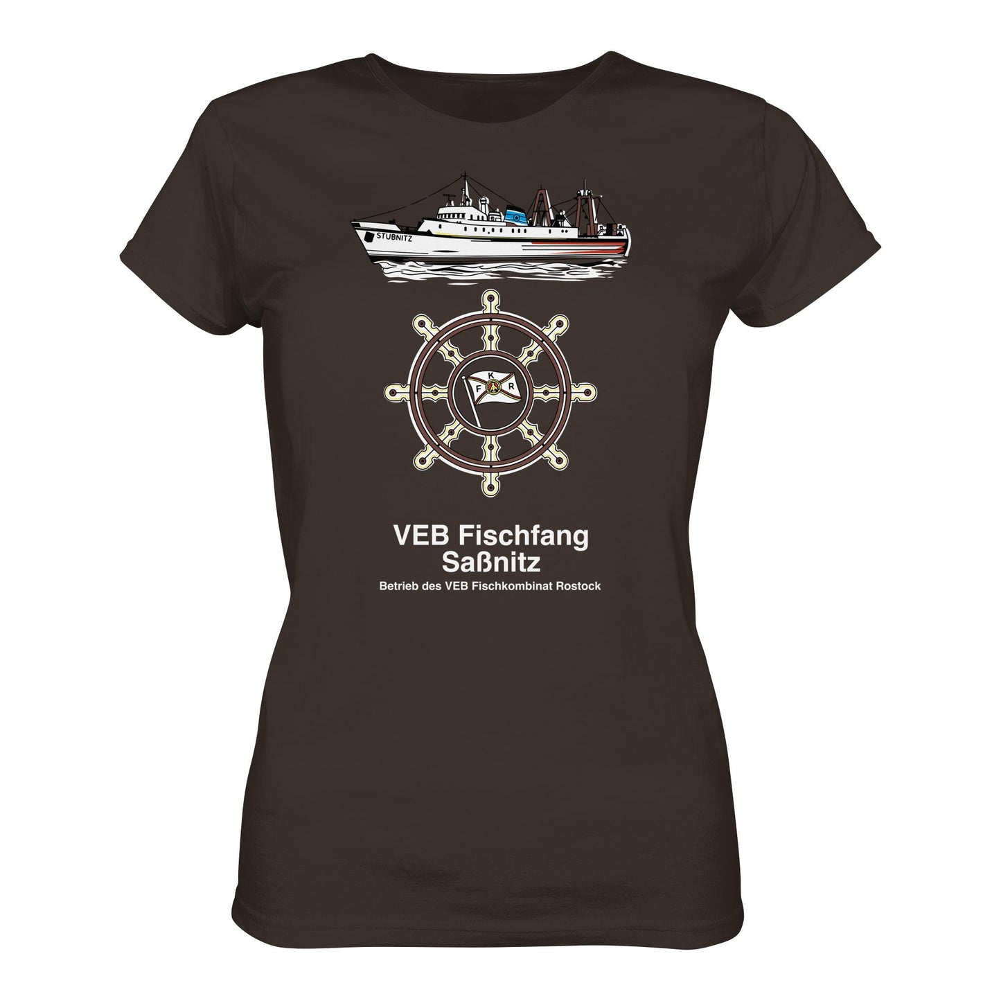 DDR Ostalgie Shirt Mädels • VEB FISCHFANG SASSNITZ - Ladies Premium Shirt