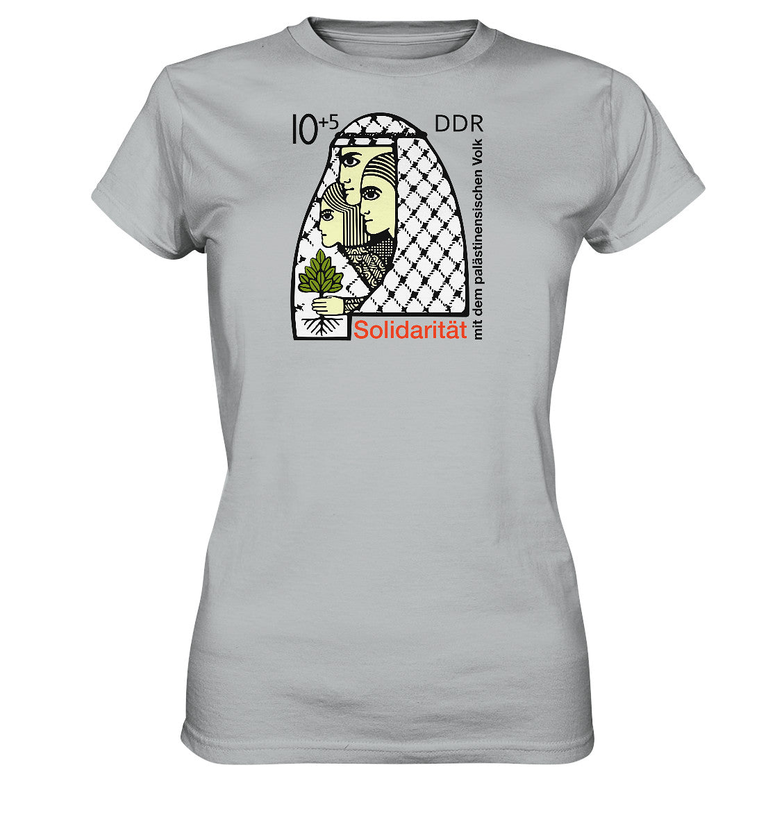 DDR Ostalgie Shirt Mädels • SOLIDARITÄT MIT DEM PALÄSTINENSISCHEN VOLK