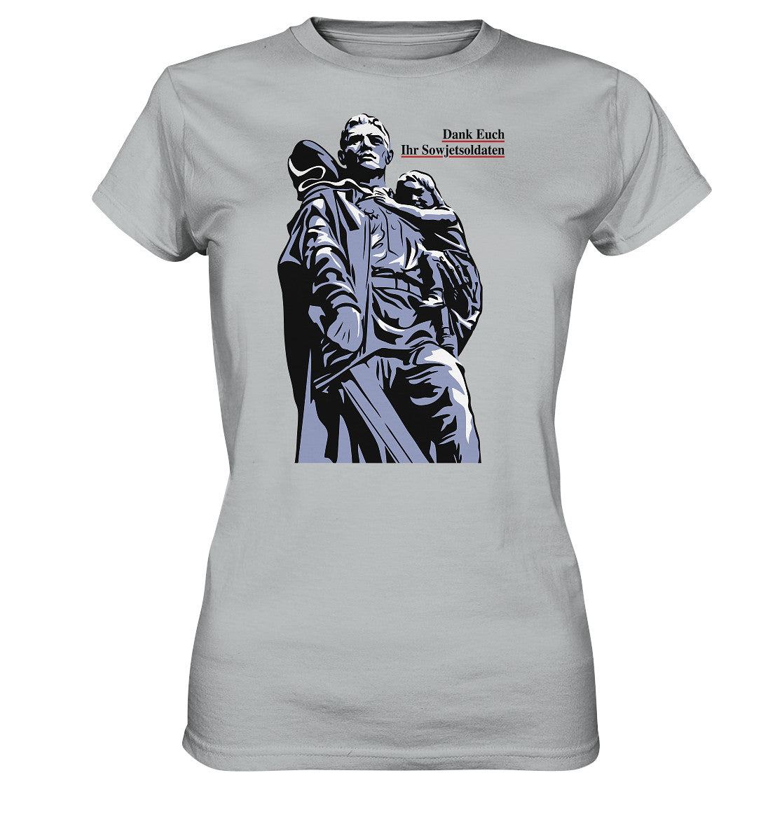 DDR Ostalgie Shirt Mädels • DANK EUCH IHR SOWJETSOLDATEN (DDR ORIGINAL-PLAKAT)