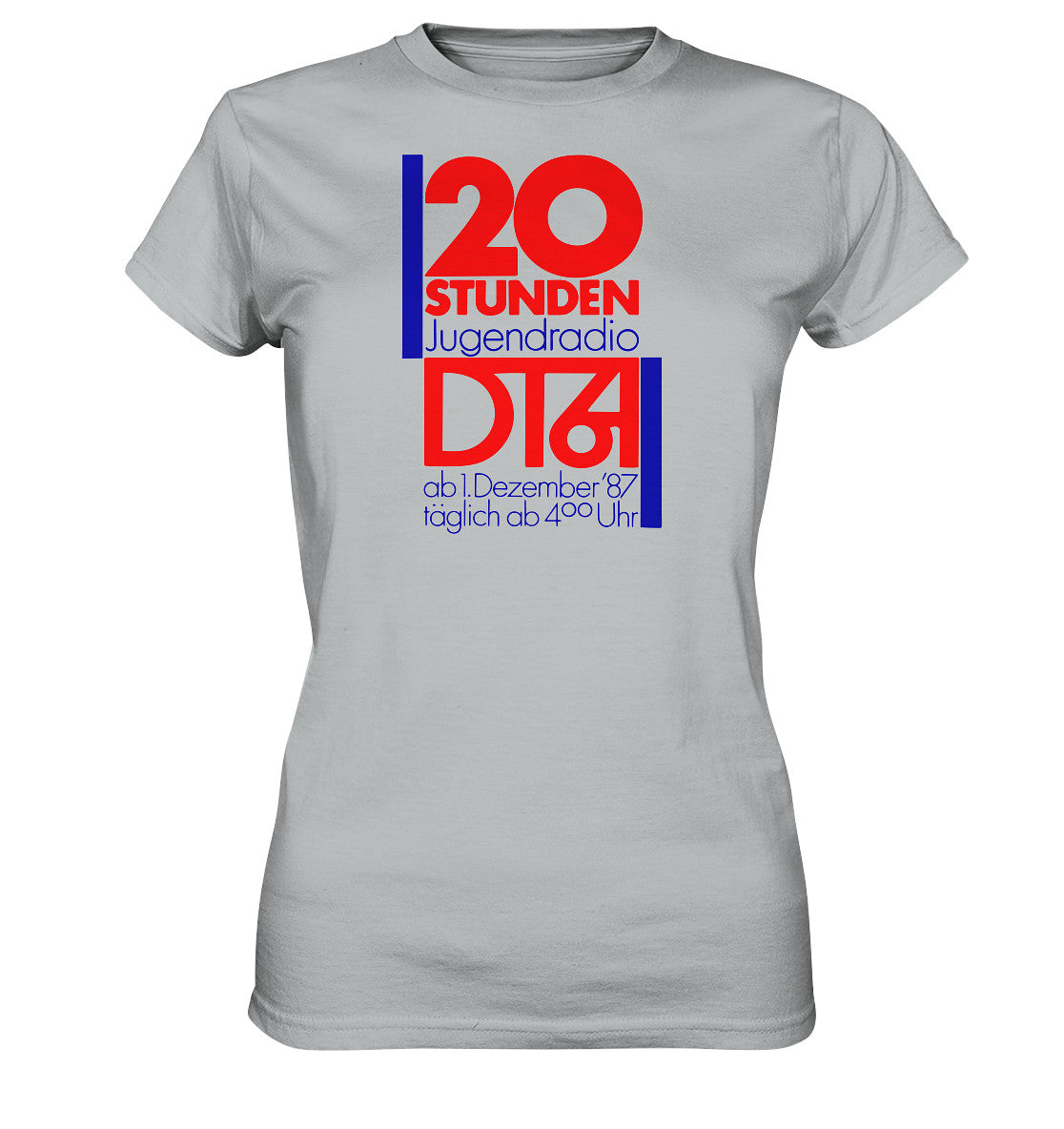 DDR Ostalgie Shirt Mädels • 20 STUNDEN JUGENDRADIO DT64