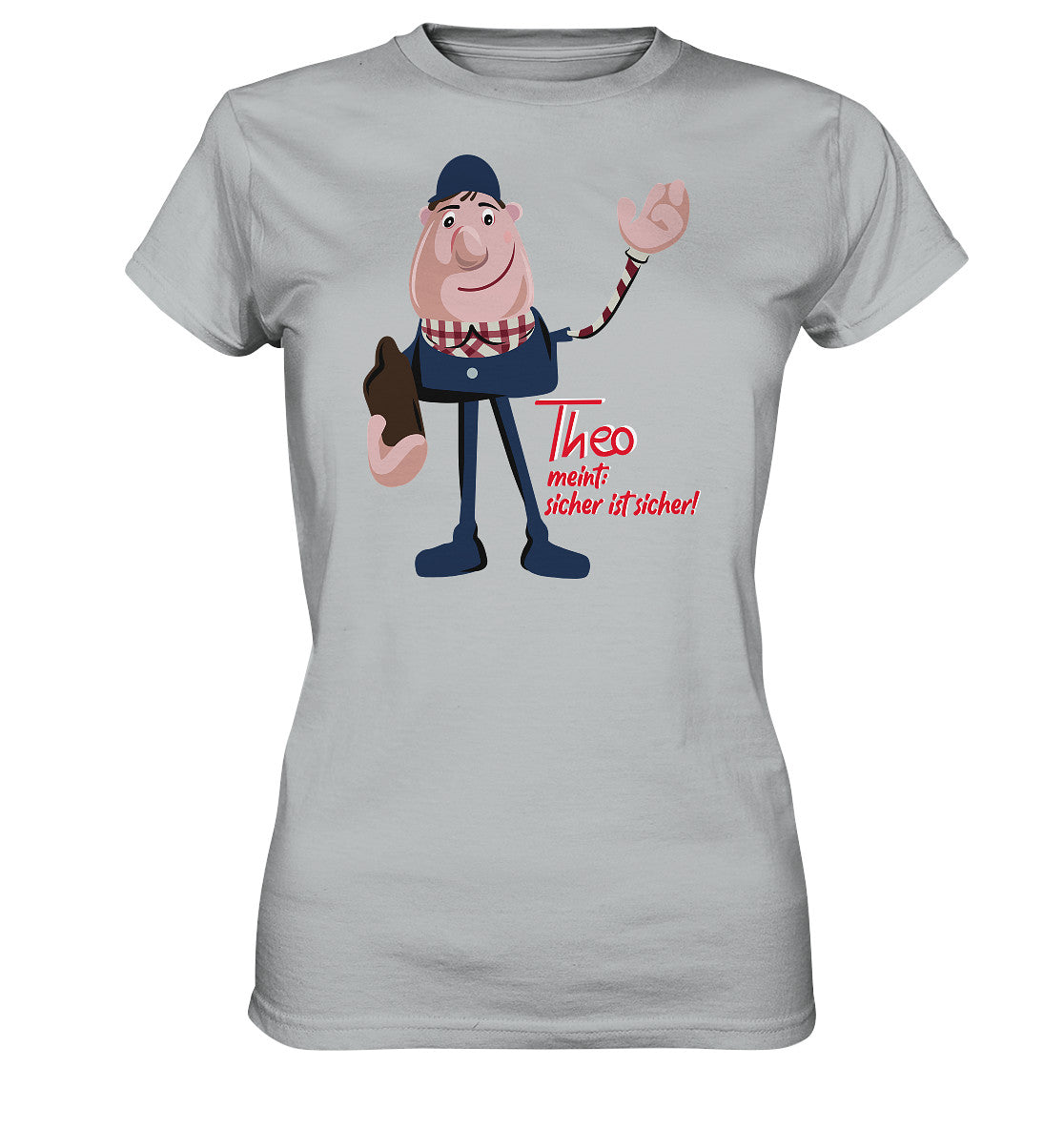 DDR Ostalgie Shirt Mädels • ARBEITSSCHUTZ THEO - SICHER IST SICHER