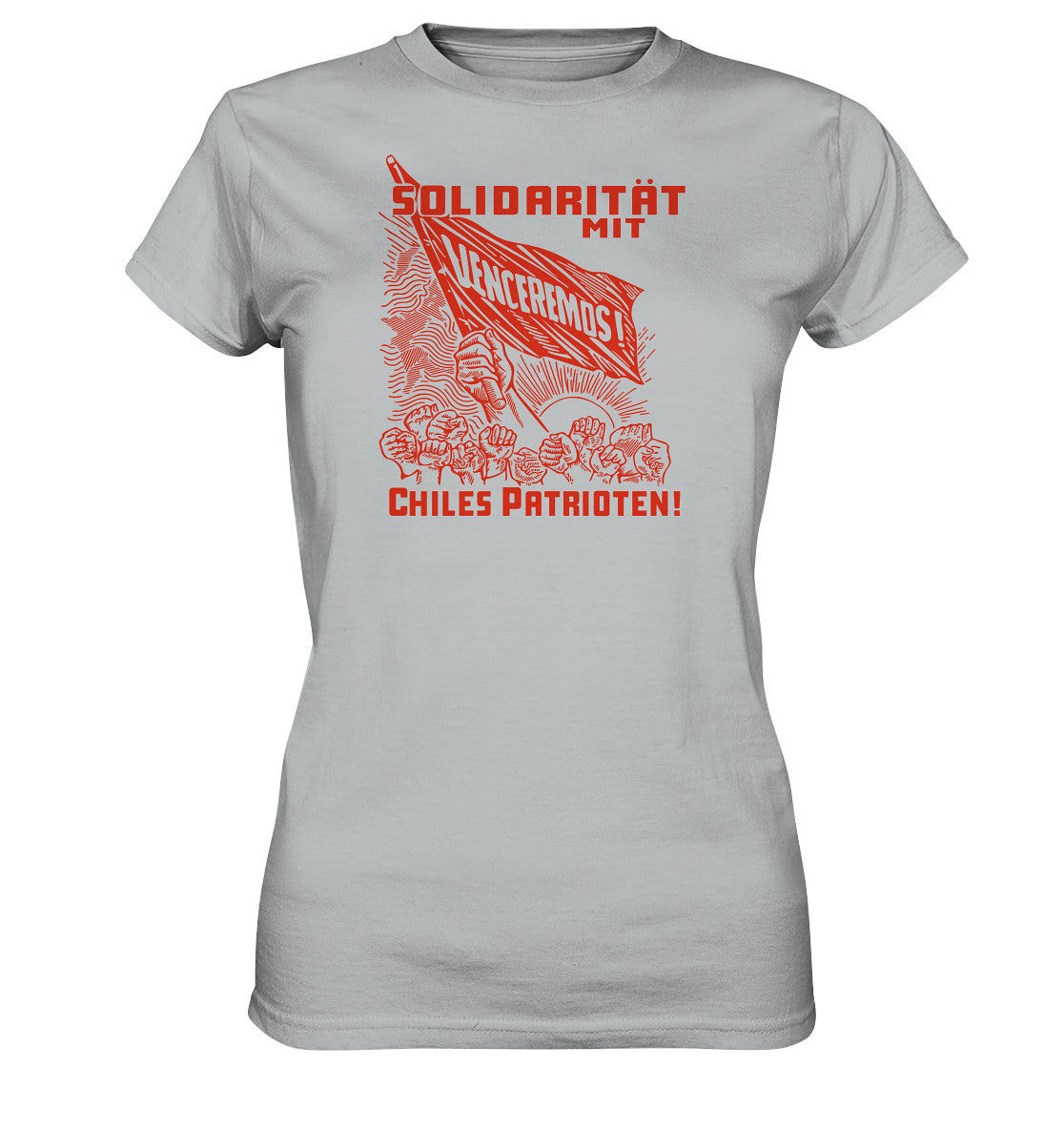DDR Ostalgie Shirt Mädels • VENCEREMOS SOLIDARITÄT MIT CHILES PATRIOTEN