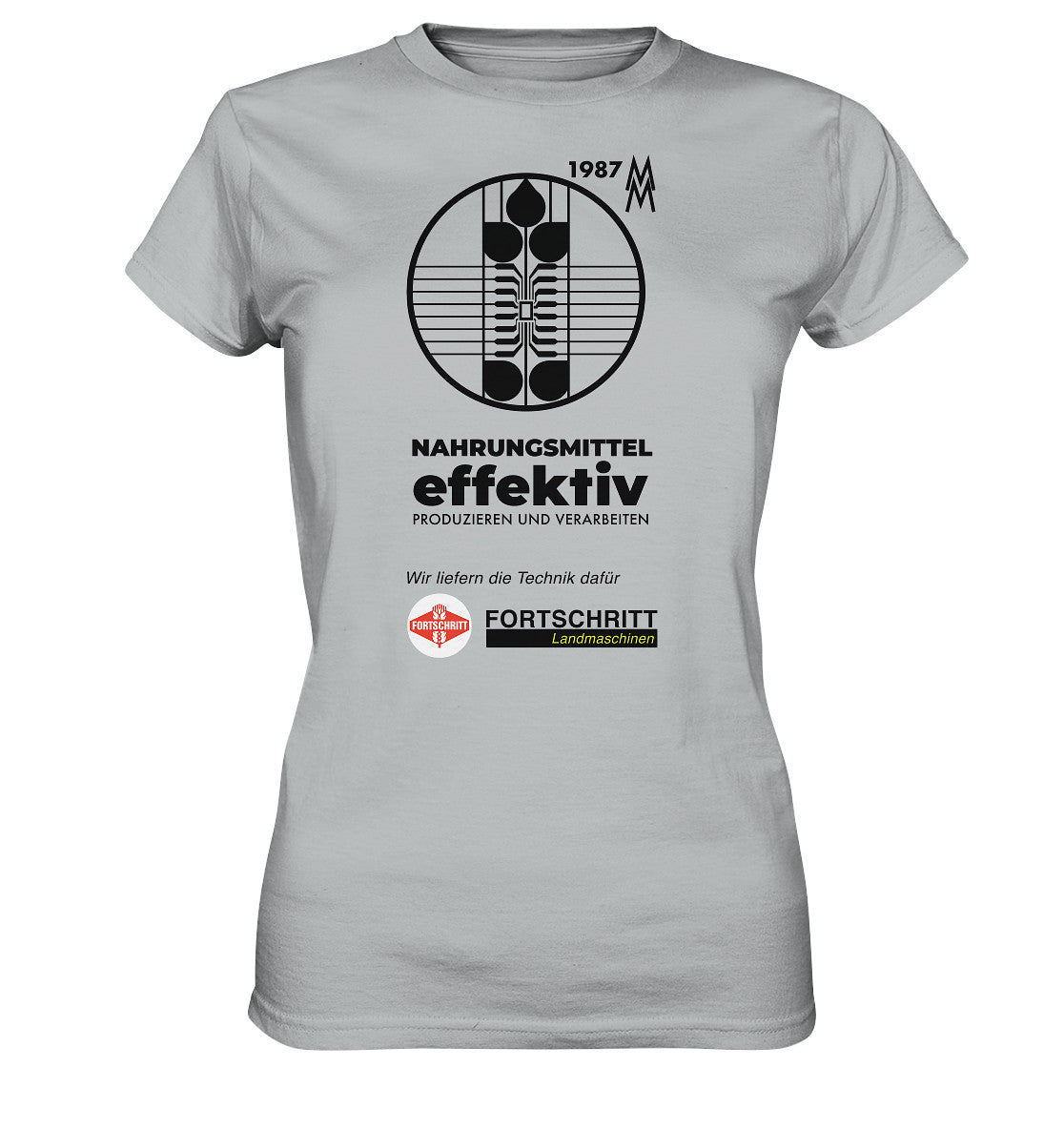 DDR Ostalgie Shirt Mädels • FORTSCHRITT LANDMASCHINEN - MESSE LEIPZIG 1987