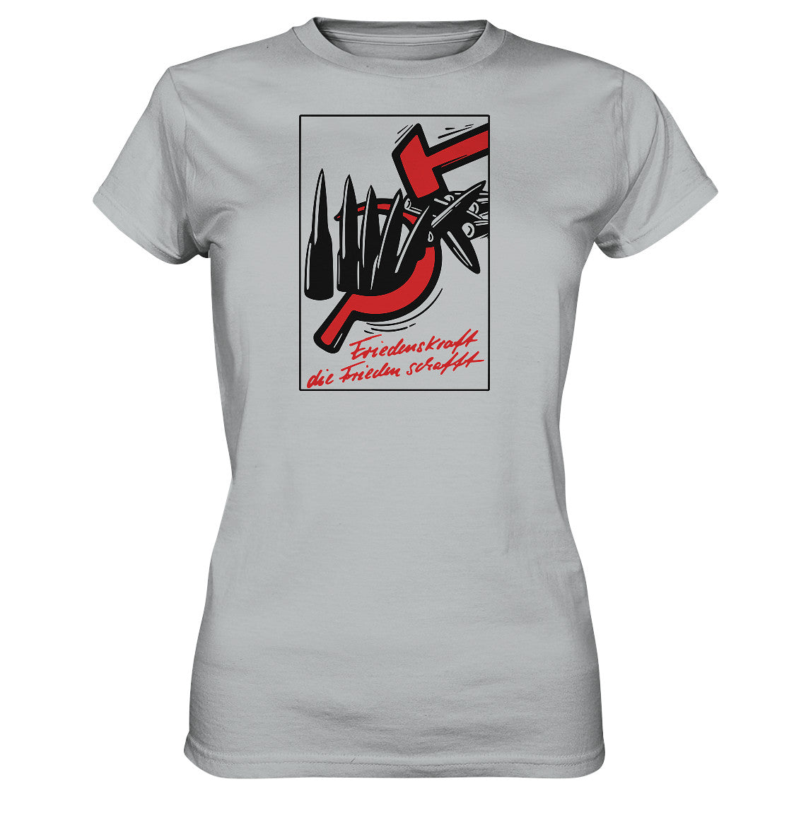 DDR Ostalgie Shirt Mädels • FRIEDENSKRAFT DIE FRIEDEN SCHAFFT