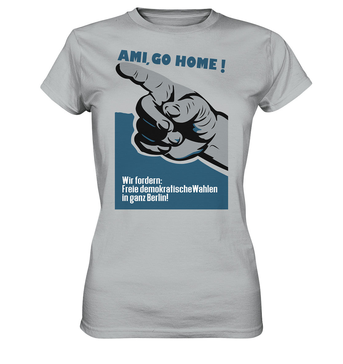 DDR Ostalgie Shirt Mädels • AMI GO HOME! ORIGINALPLAKAT 1950