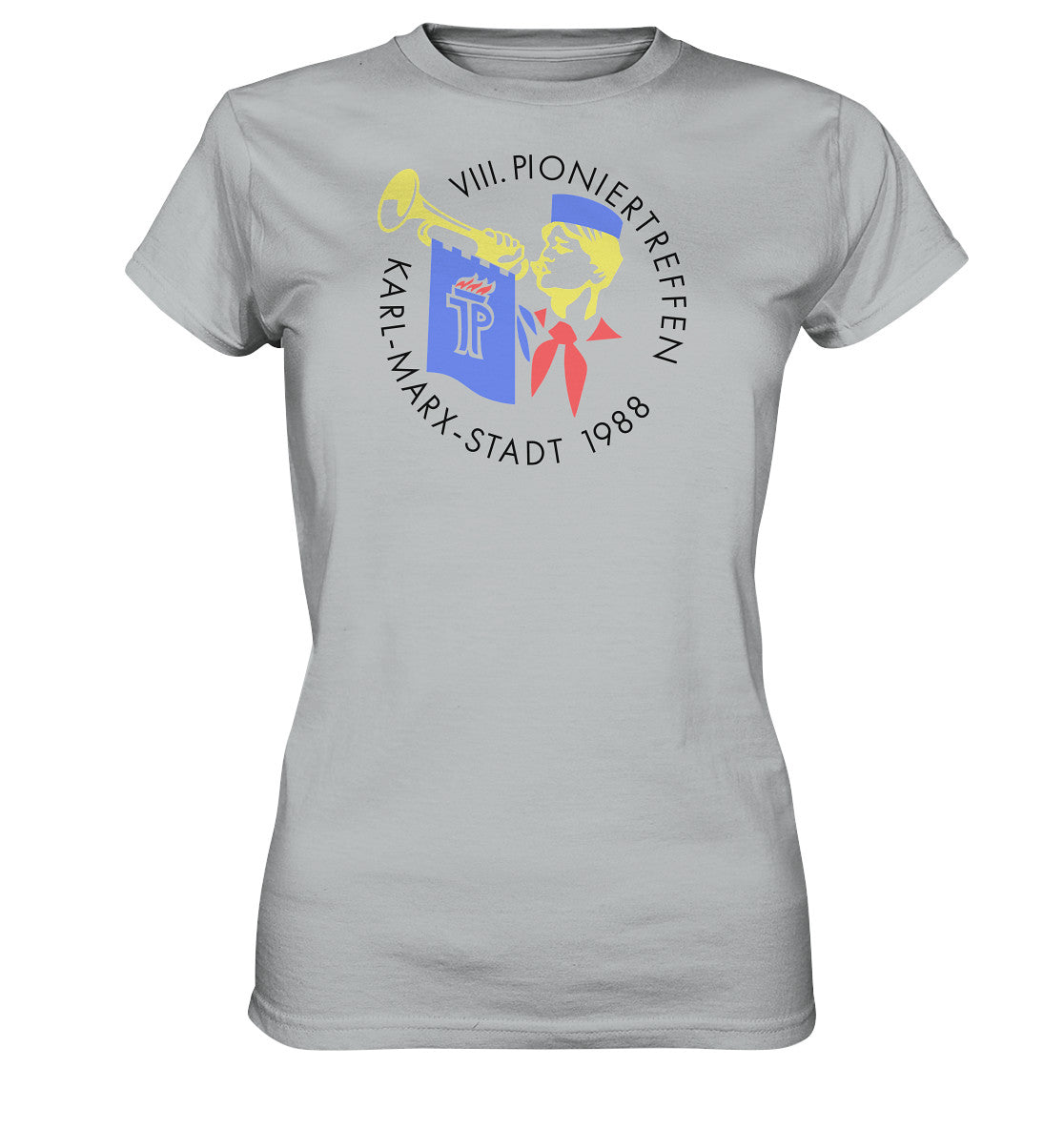 DDR Ostalgie Shirt Mädels • 8. PIONIERTREFFEN KARL-MARX-STADT - hell