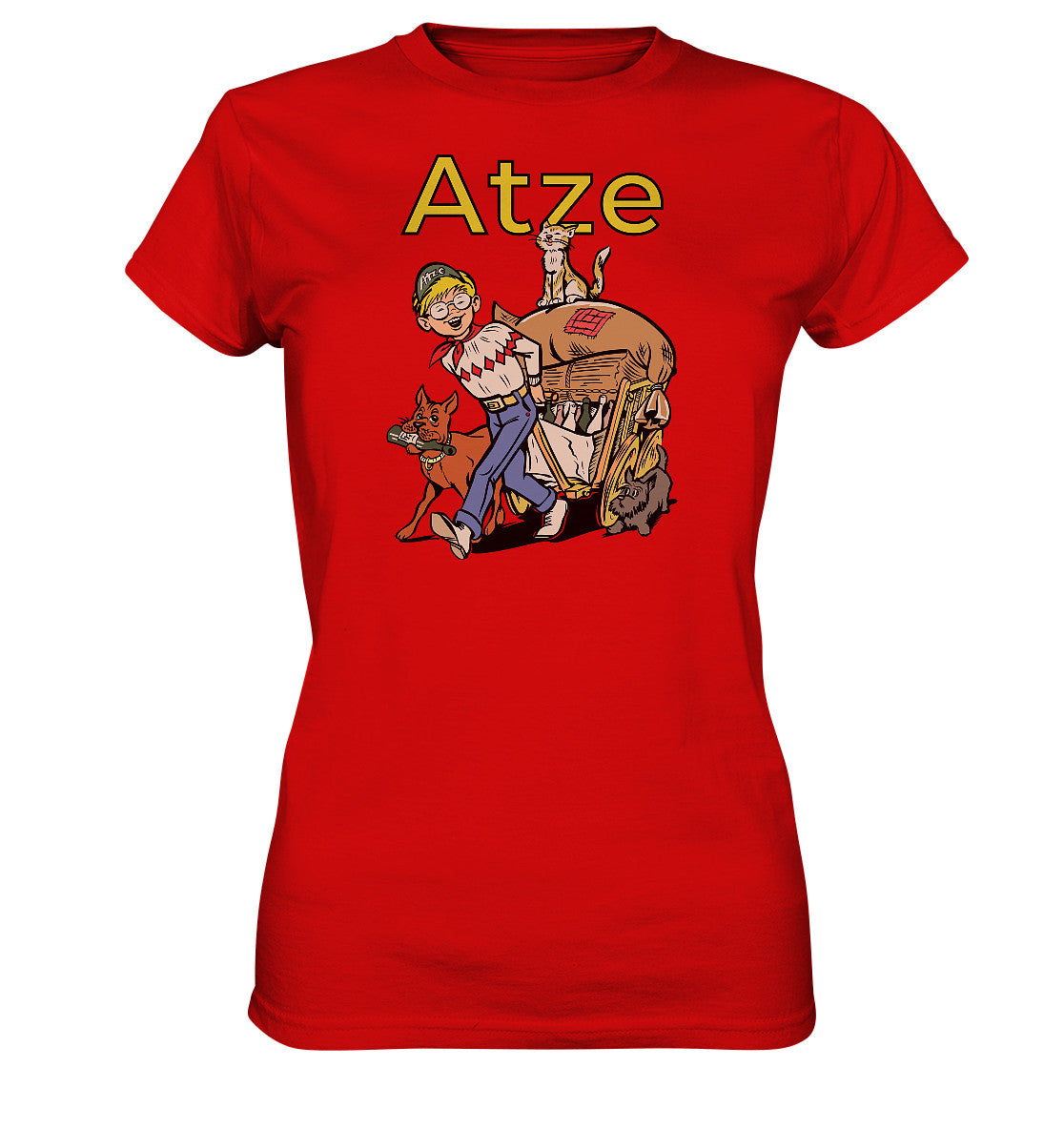 DDR Ostalgie Shirt Mädels • ATZE - TITEL ALTSTOFFE