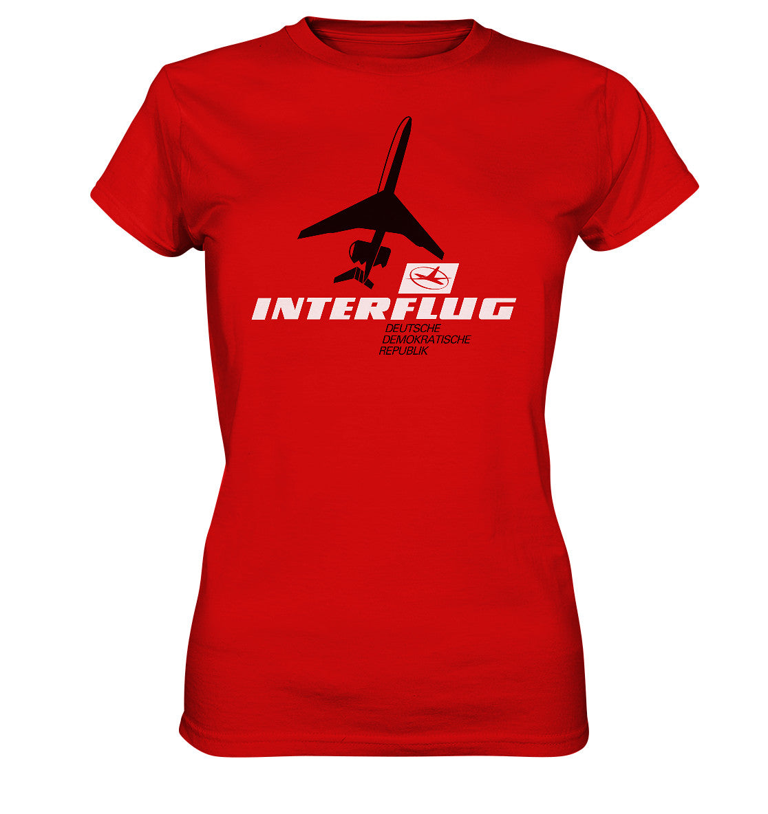 DDR Ostalgie Shirt Mädels • IF - INTERFLUG DDR - ORIGINAL WERBUNG 1981