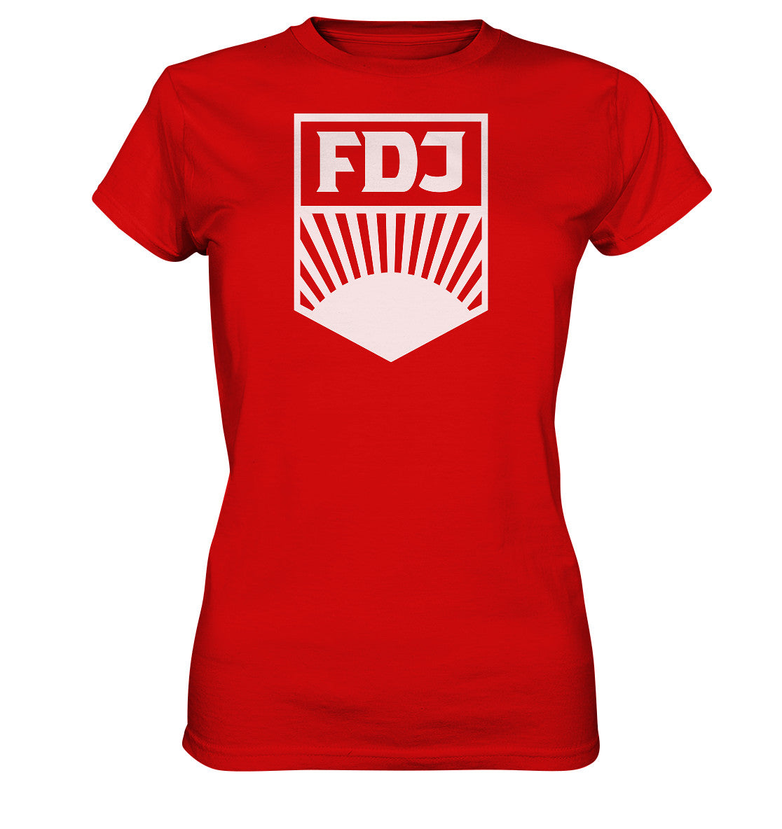 DDR Ostalgie Shirt Mädels • FDJ FREIE DEUTSCHE JUGEND - hell