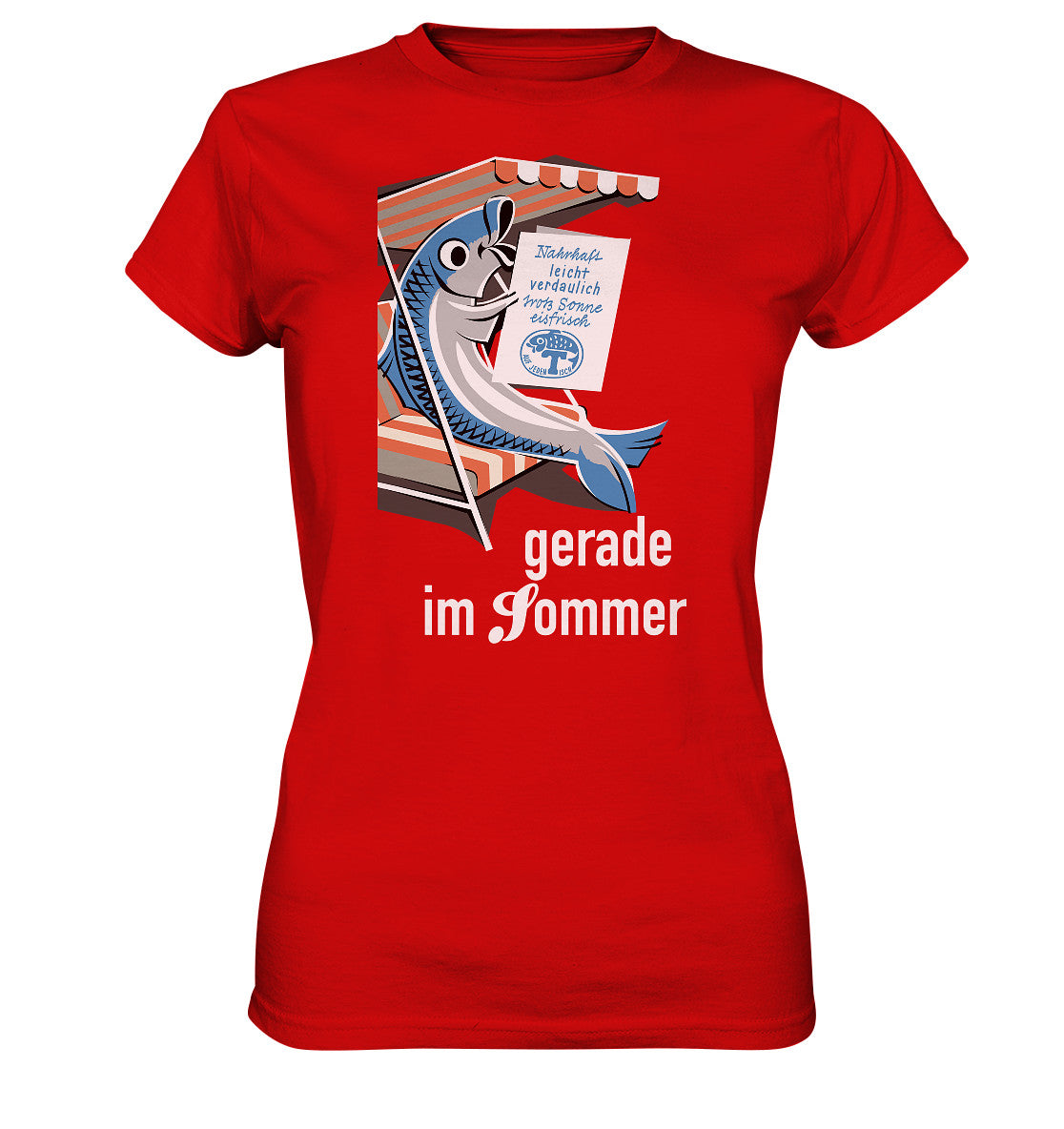 DDR Ostalgie Shirt Mädels • FISCH, FRISCH AUF JEDEN TISCH - GERADE IM SOMMER