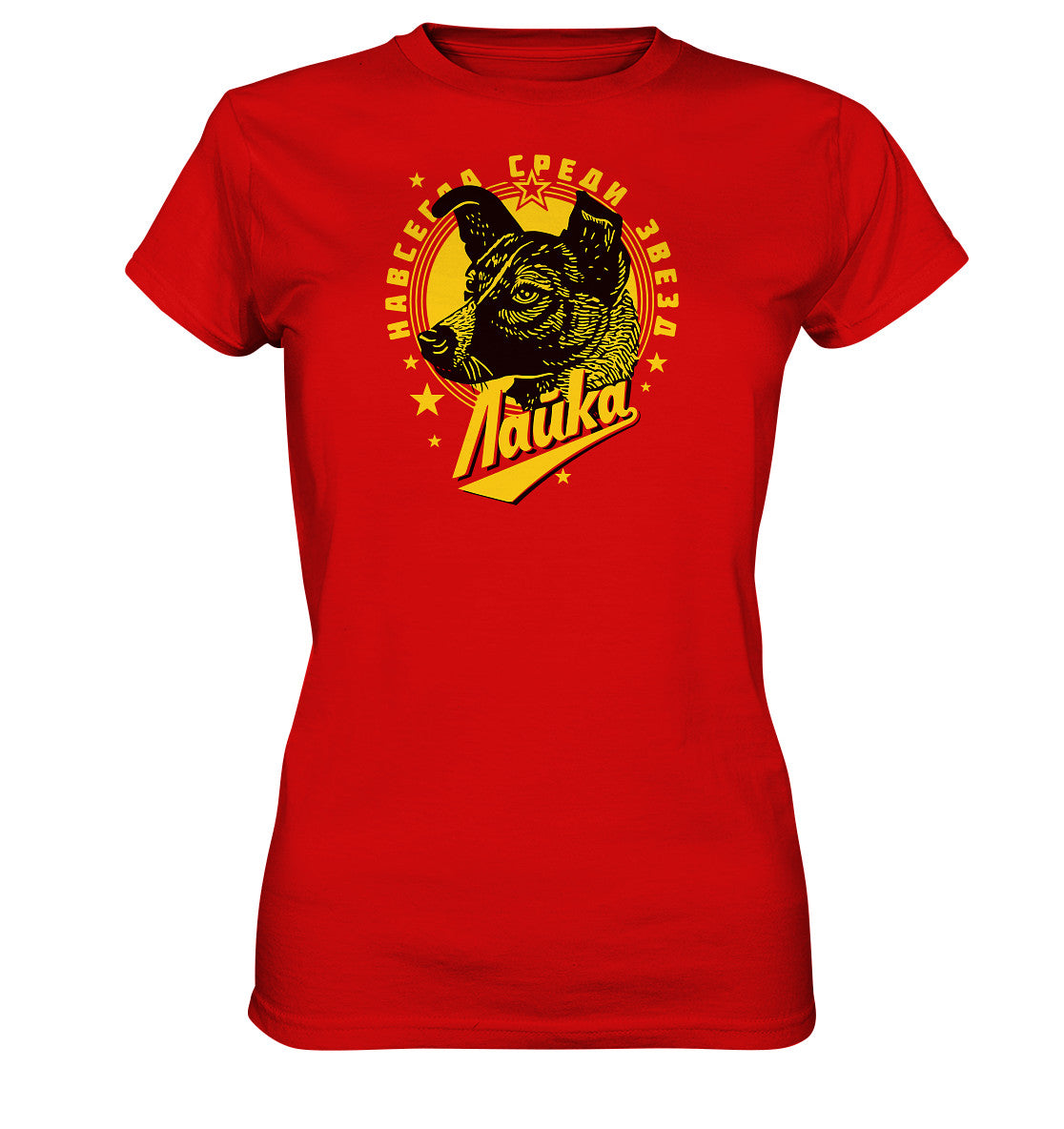 DDR Ostalgie Shirt Mädels • LAIKA - ERSTES LEBEWESEN IM WELTRAUM