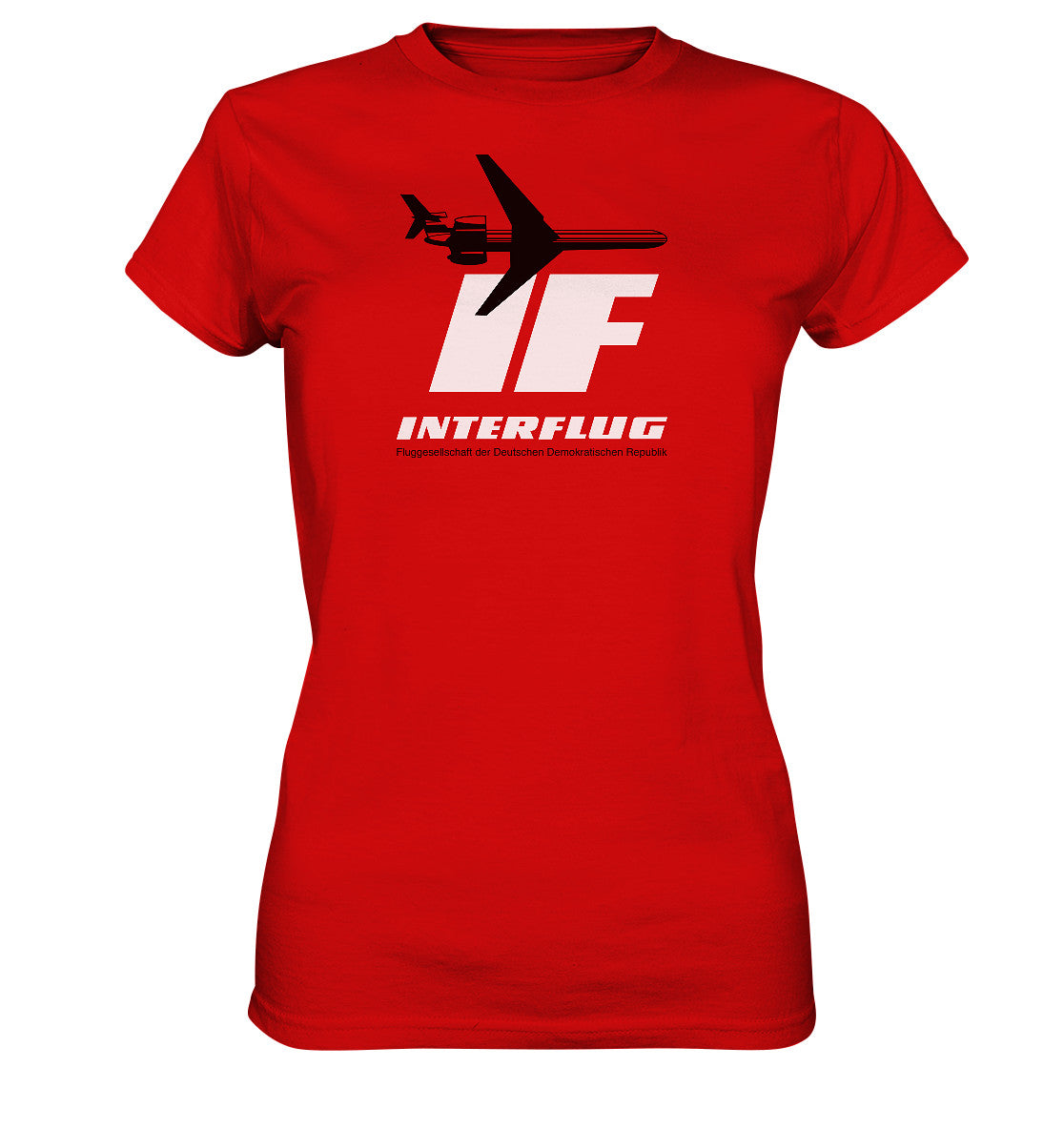 DDR Ostalgie Shirt Mädels • IF - INTERFLUG DDR - ORIGINAL WERBUNG