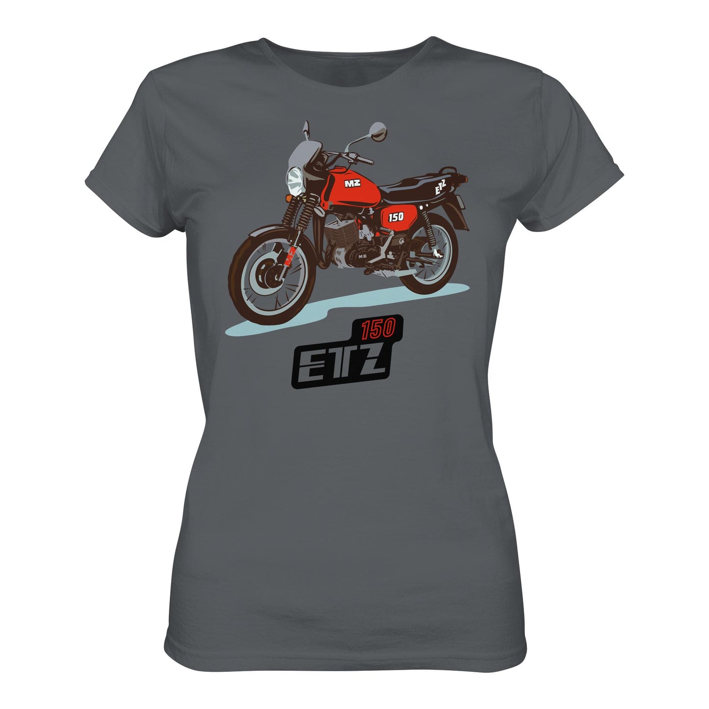 DDR Ostalgie Shirt Mädels • MZ ETZ 150 ROT (ORIGINAL DDR-PLAKAT)