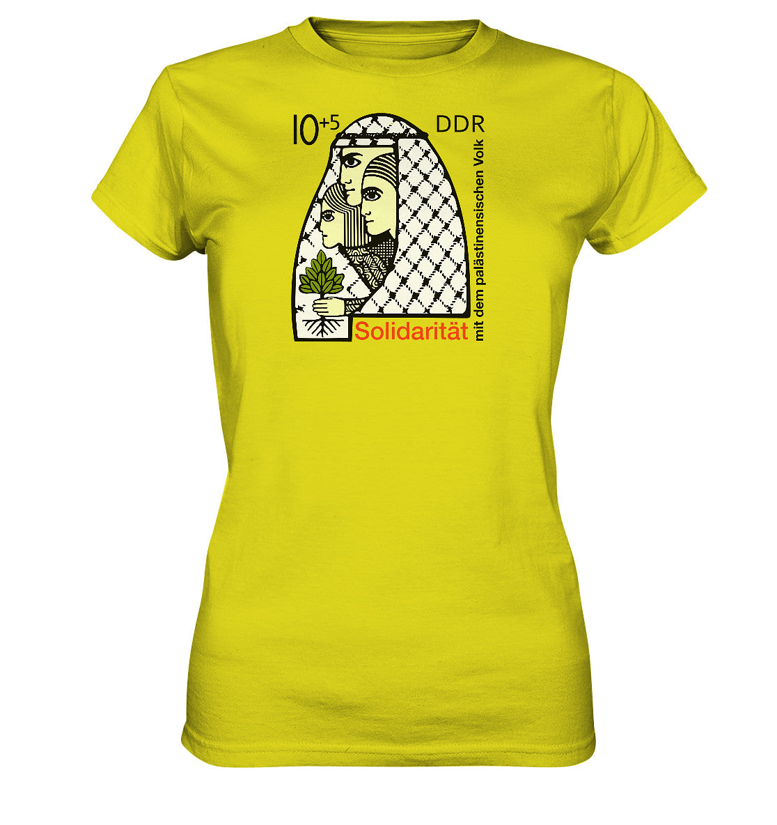 DDR Ostalgie Shirt Mädels • SOLIDARITÄT MIT DEM PALÄSTINENSISCHEN VOLK