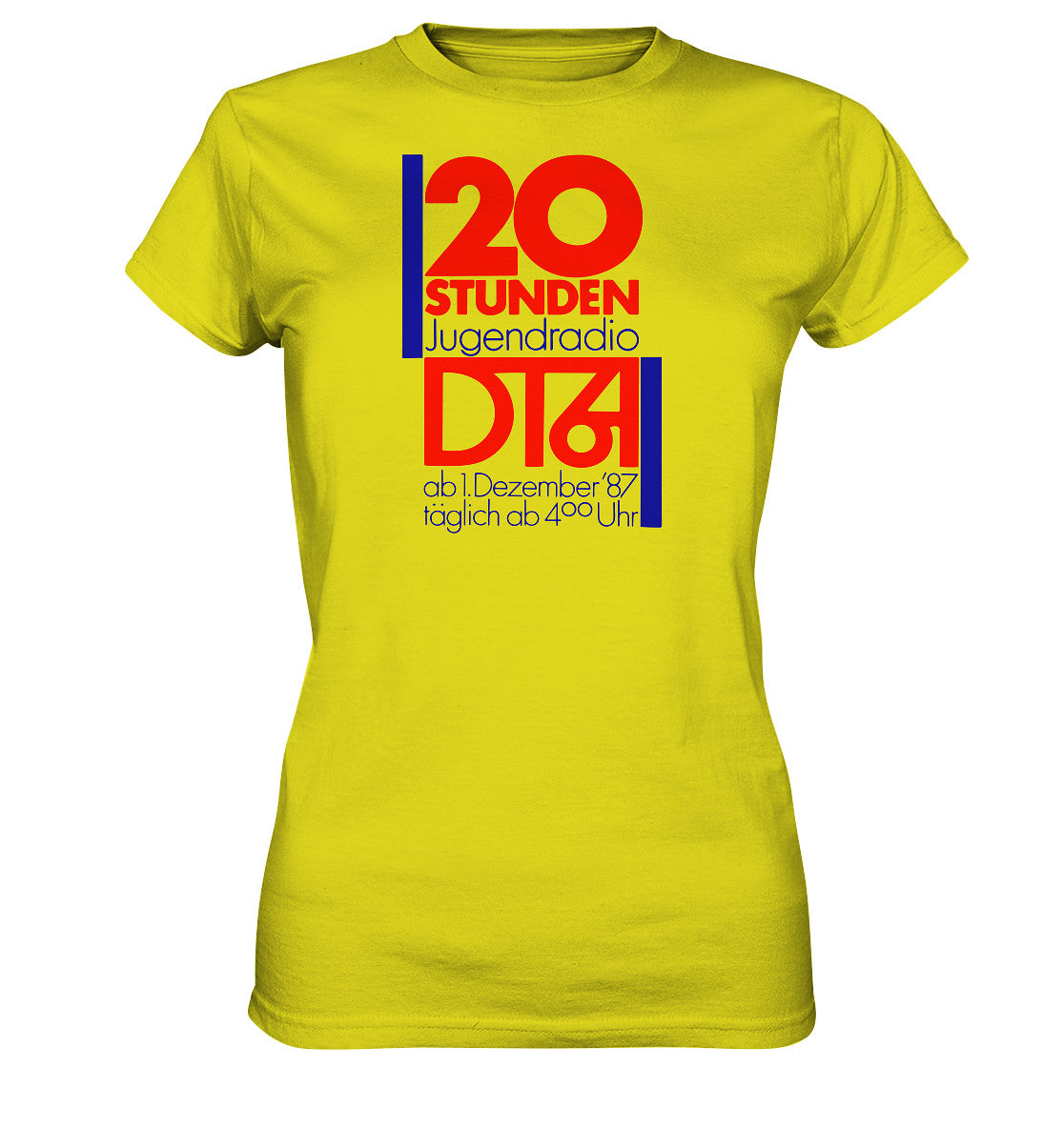 DDR Ostalgie Shirt Mädels • 20 STUNDEN JUGENDRADIO DT64
