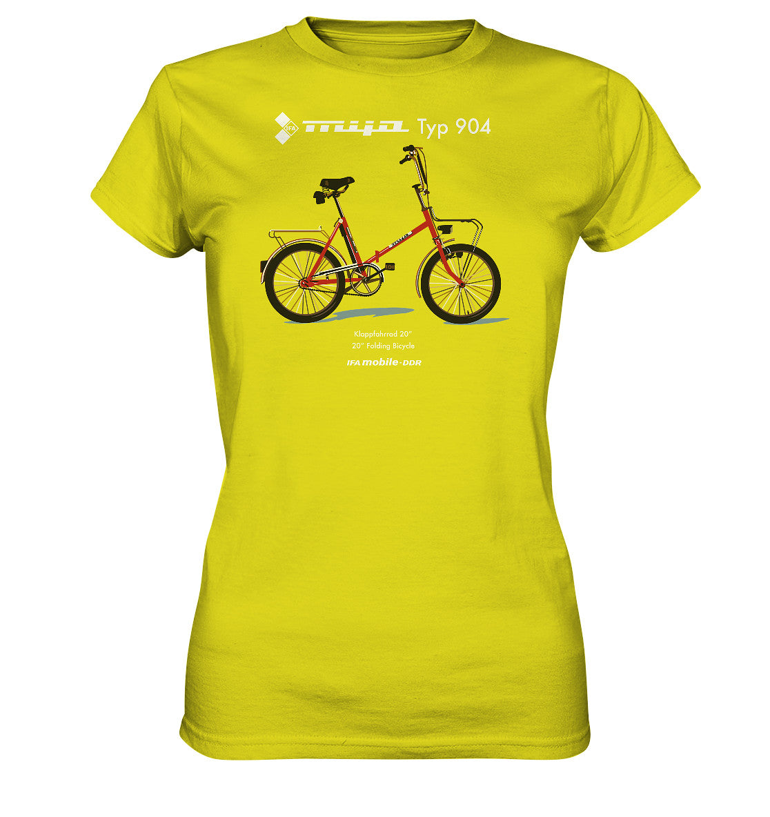 DDR Ostalgie Shirt Mädels • MIFA KLAPPRAD TYP 904 - ORIGINAL WERBUNG