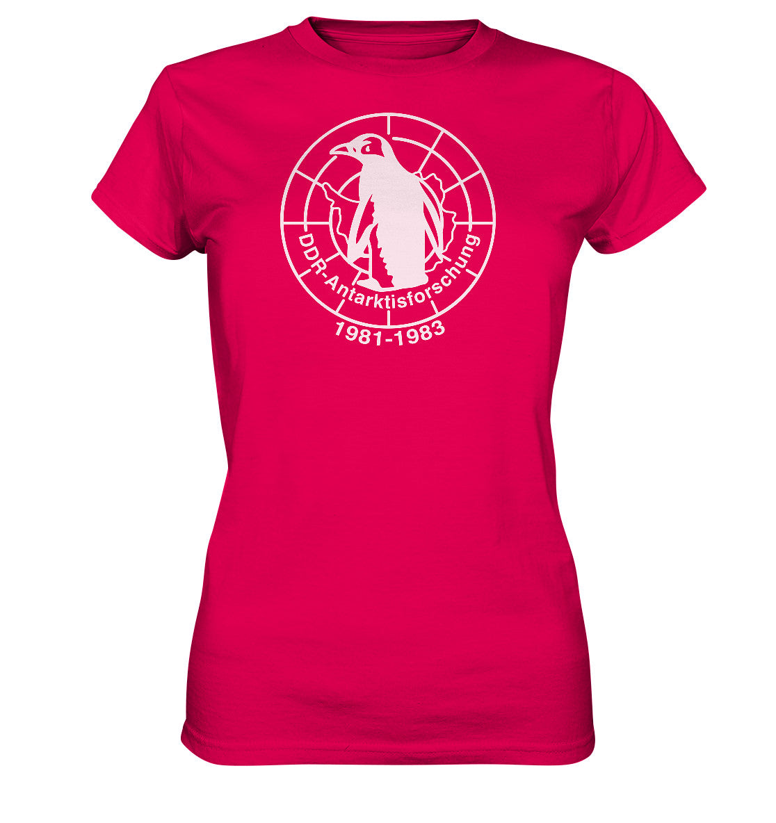 DDR Ostalgie Shirt Mädels • ANTARKTISFORSCHUNG DER DDR - 1981-1983, POSTSTEMPEL