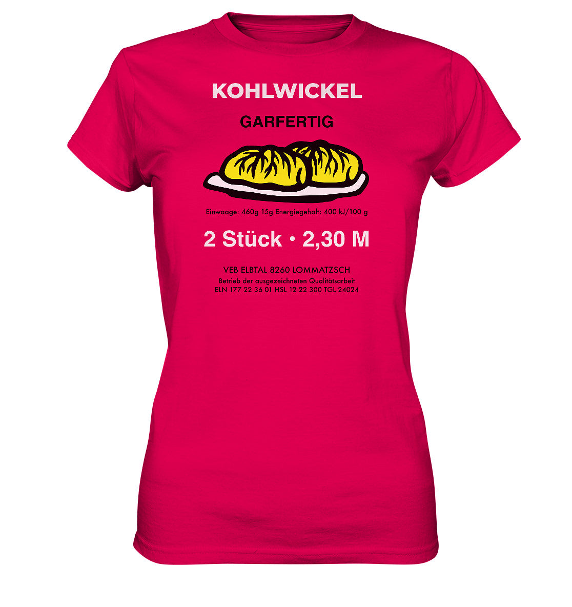 DDR Ostalgie Shirt Mädels • ELBTAL KOHLWICKEL - Ladies Premium Shirt