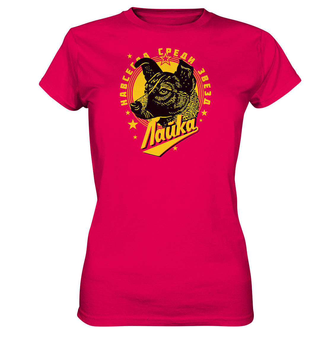 DDR Ostalgie Shirt Mädels • LAIKA - ERSTES LEBEWESEN IM WELTRAUM