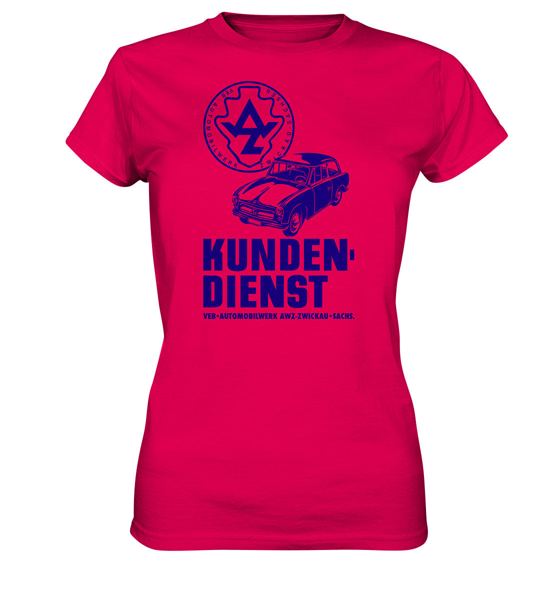 DDR Ostalgie Shirt Mädels • P70 KUNDENDIENST VEB AWZ ZWICKAU