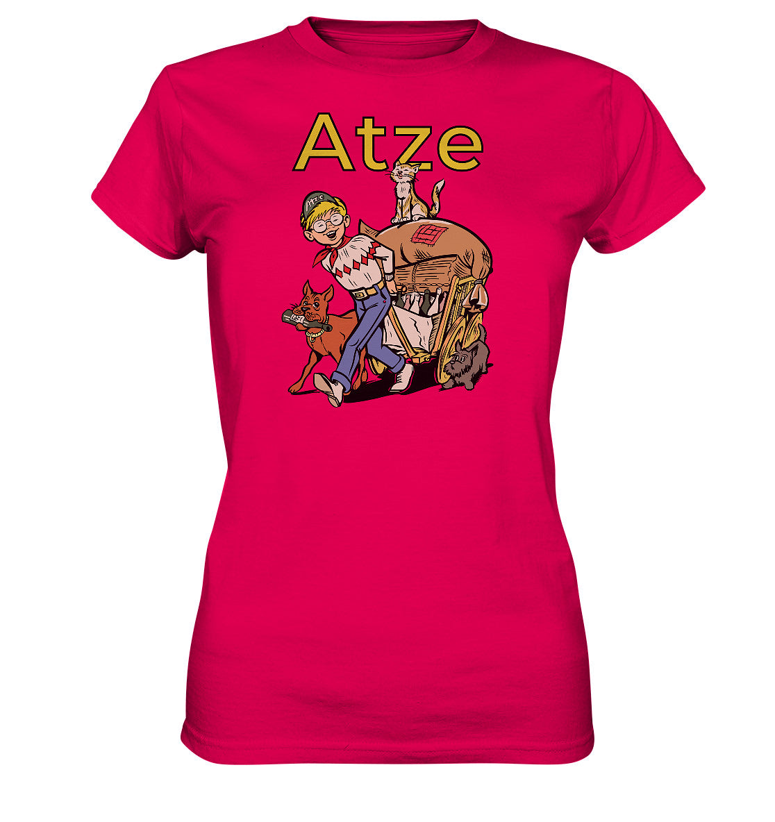 DDR Ostalgie Shirt Mädels • ATZE - TITEL ALTSTOFFE