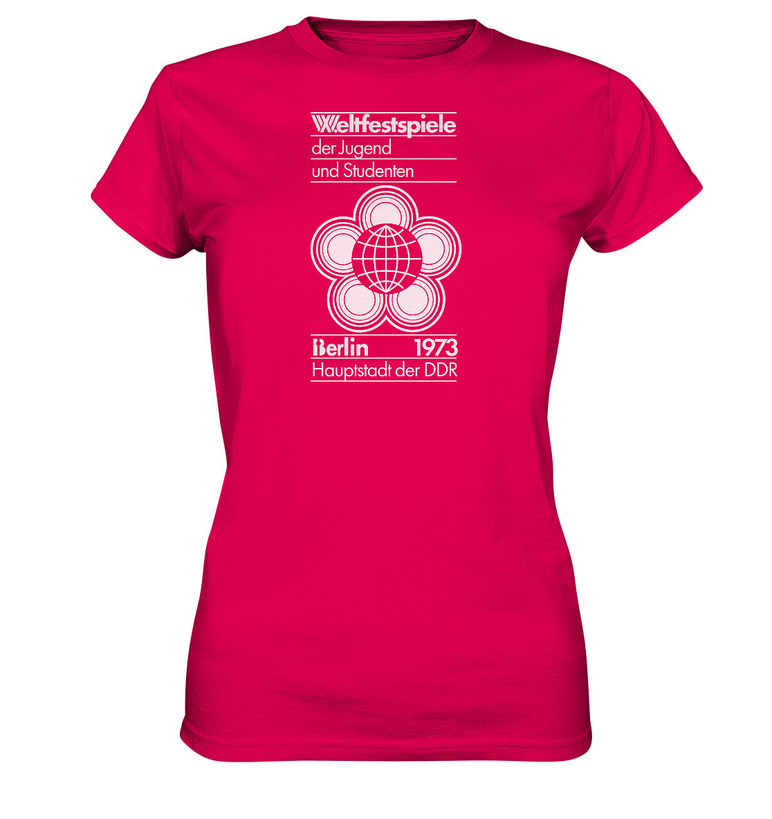 DDR Ostalgie Shirt Mädels • WELTFESTSPIELE BERLIN 1973 - PLAKATMOTIV