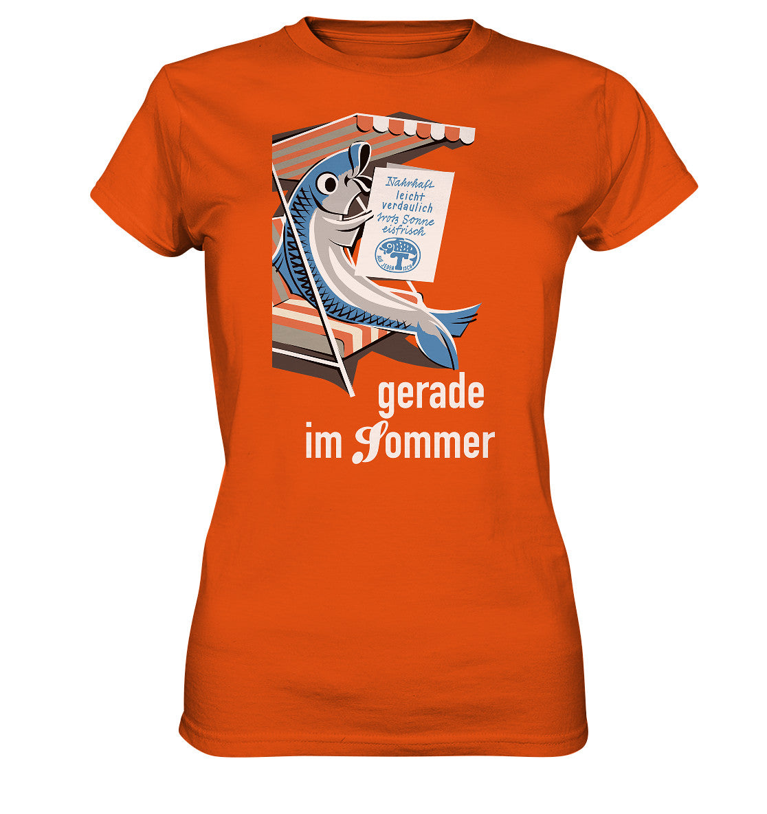 DDR Ostalgie Shirt Mädels • FISCH, FRISCH AUF JEDEN TISCH - GERADE IM SOMMER