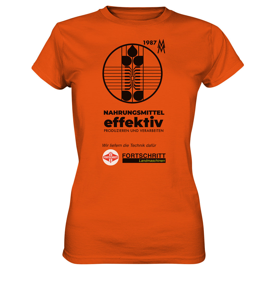 DDR Ostalgie Shirt Mädels • FORTSCHRITT LANDMASCHINEN - MESSE LEIPZIG 1987