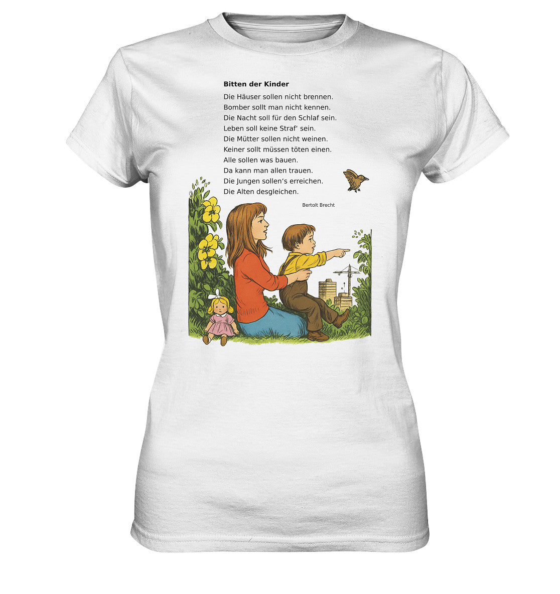 DDR Ostalgie Shirt Mädels • BITTEN DER KINDER - UNSERE FIBEL