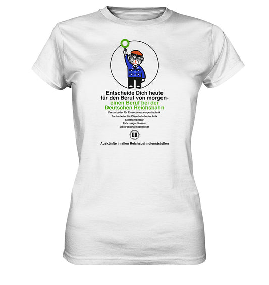 DDR Ostalgie Shirt Mädels • DEIN BERUF BEI DER DEUTSCHEN REICHSBAHN