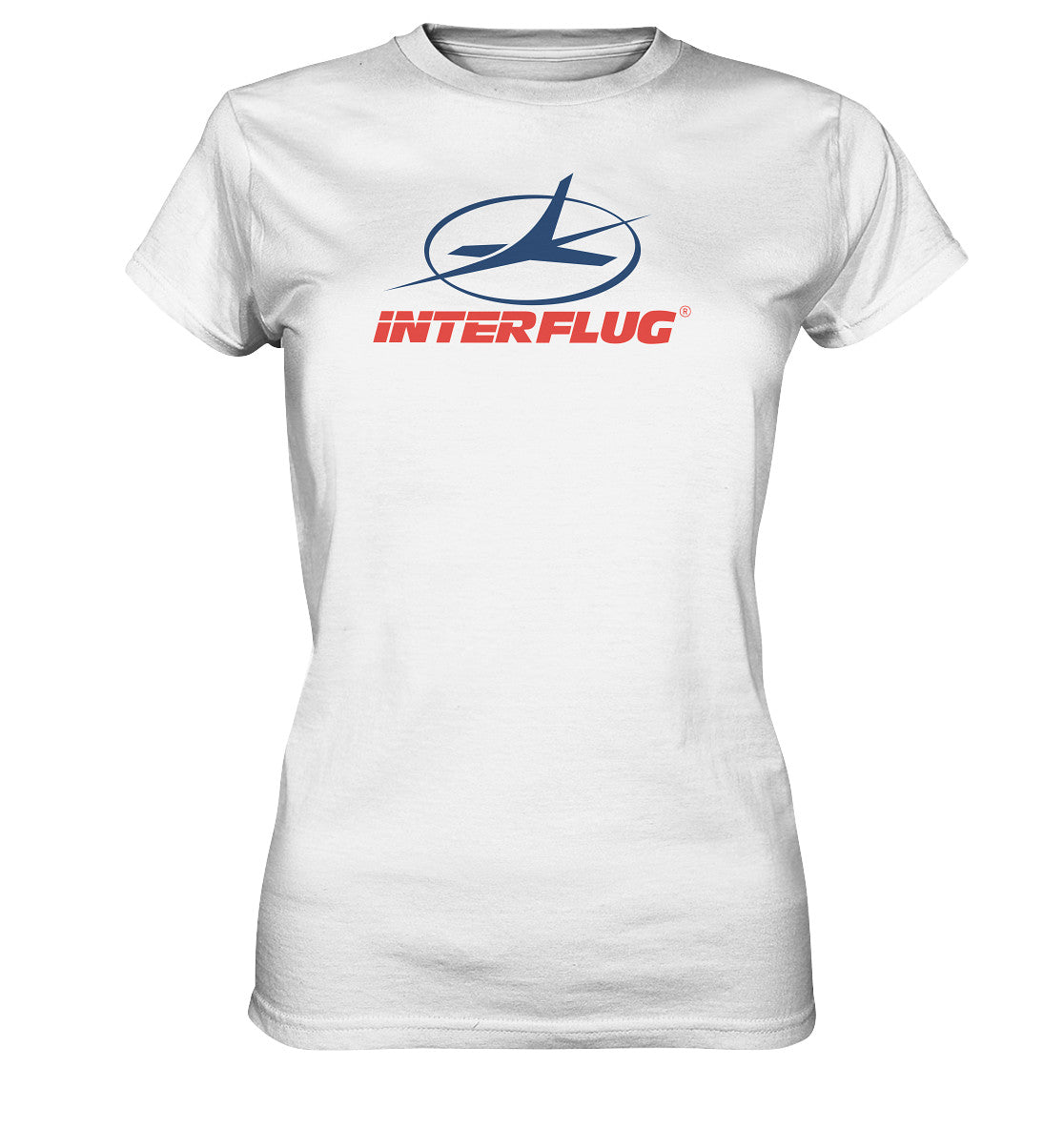 DDR Ostalgie Shirt Mädels • DDR INTERFLUG LOGO