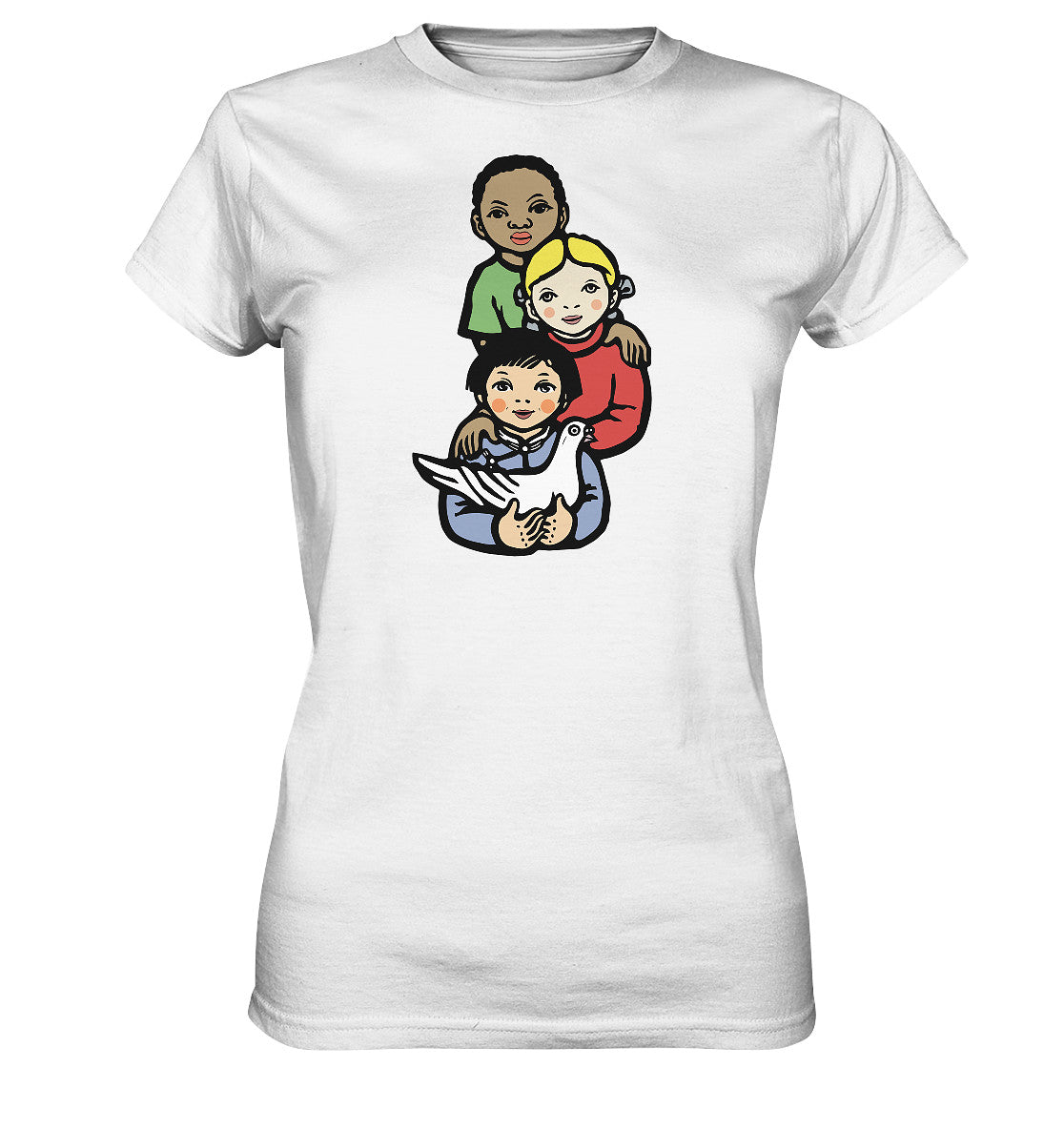 DDR Ostalgie Shirt Mädels • WELTFRIEDEN - WORLD PEACE, LI BING-FAN 1967