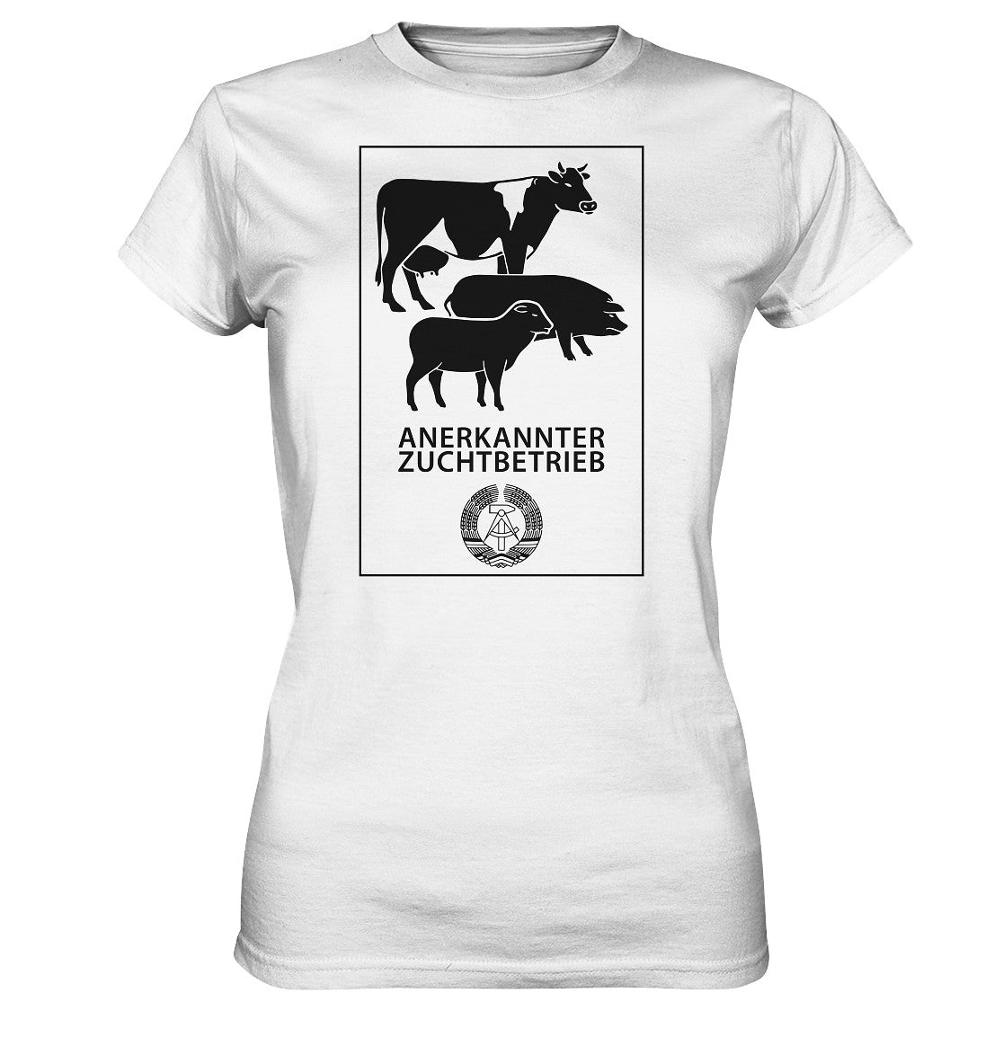 DDR Ostalgie Shirt Mädels • ANERKANNTER ZUCHTBETRIEB (ORIGINALSCHILD)