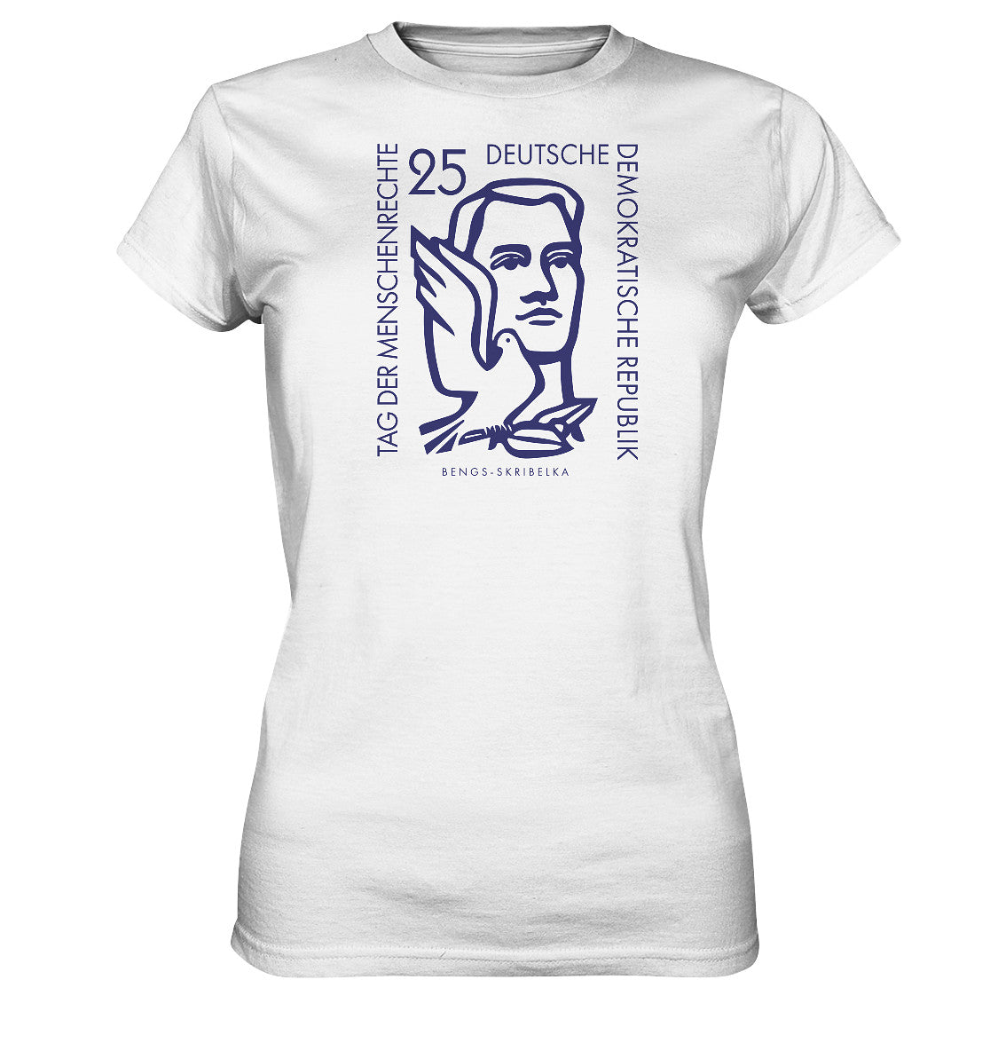 DDR Ostalgie Shirt Mädels • DDR BRIEFMARKE - TAG DER MENSCHENRECHTE