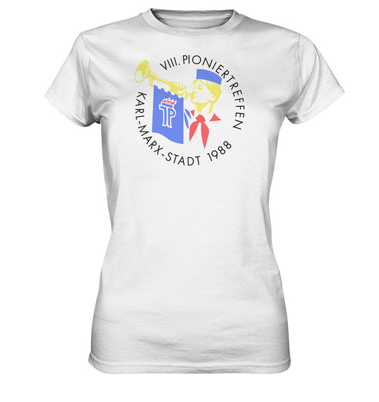 DDR Ostalgie Shirt Mädels • 8. PIONIERTREFFEN KARL-MARX-STADT - hell
