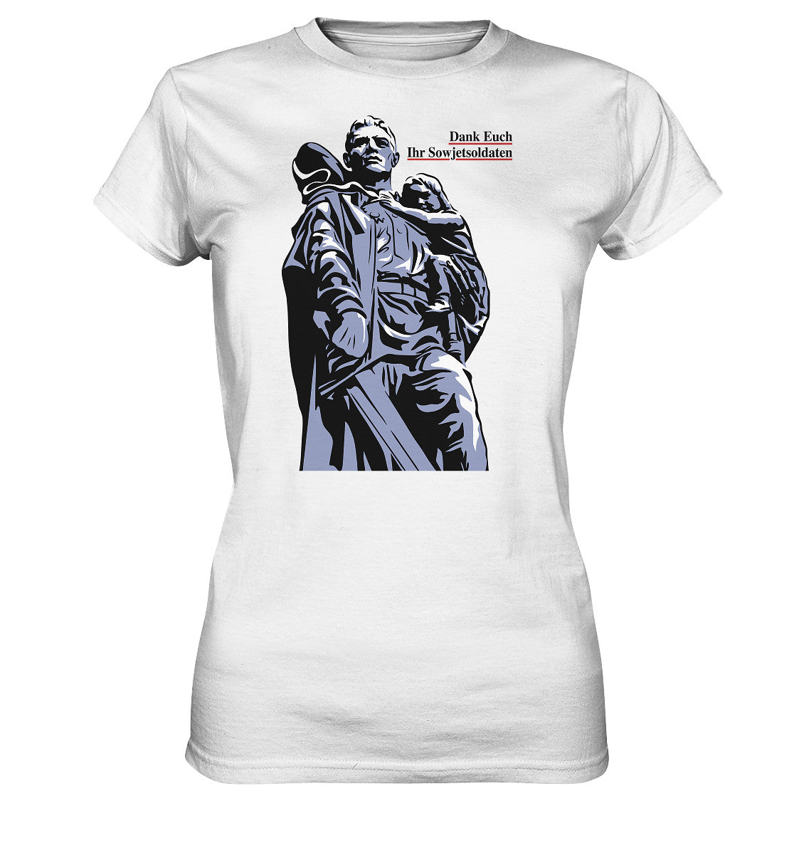DDR Ostalgie Shirt Mädels • DANK EUCH IHR SOWJETSOLDATEN (DDR ORIGINAL-PLAKAT)