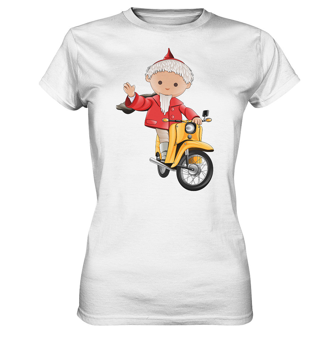 DDR Ostalgie Shirt Mädels • UNSER SANDMÄNNCHEN - AUF DER SCHWALBE - ROT (PU-137, 1973)