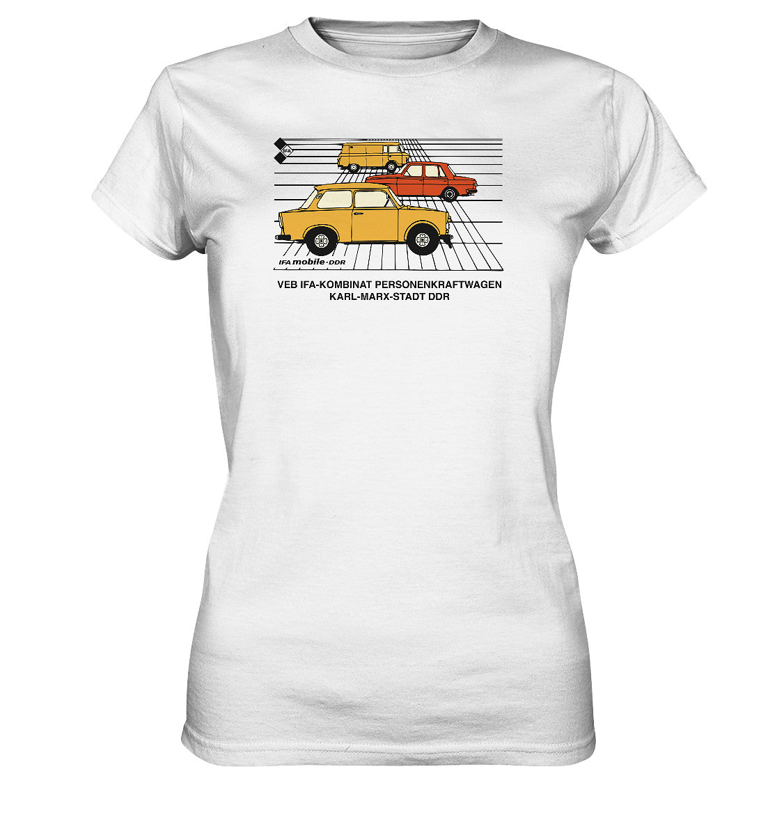 DDR Ostalgie Shirt Mädels • IFA MOBILE DDR - ORIGINALWERBUNG