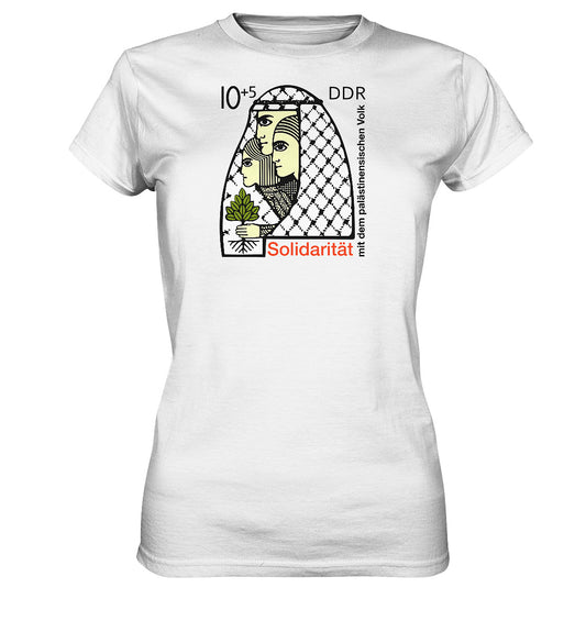 DDR Ostalgie Shirt Mädels • SOLIDARITÄT MIT DEM PALÄSTINENSISCHEN VOLK