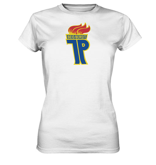 DDR Ostalgie Shirt Mädels •  JUNGE PIONIERE, SEID BEREIT