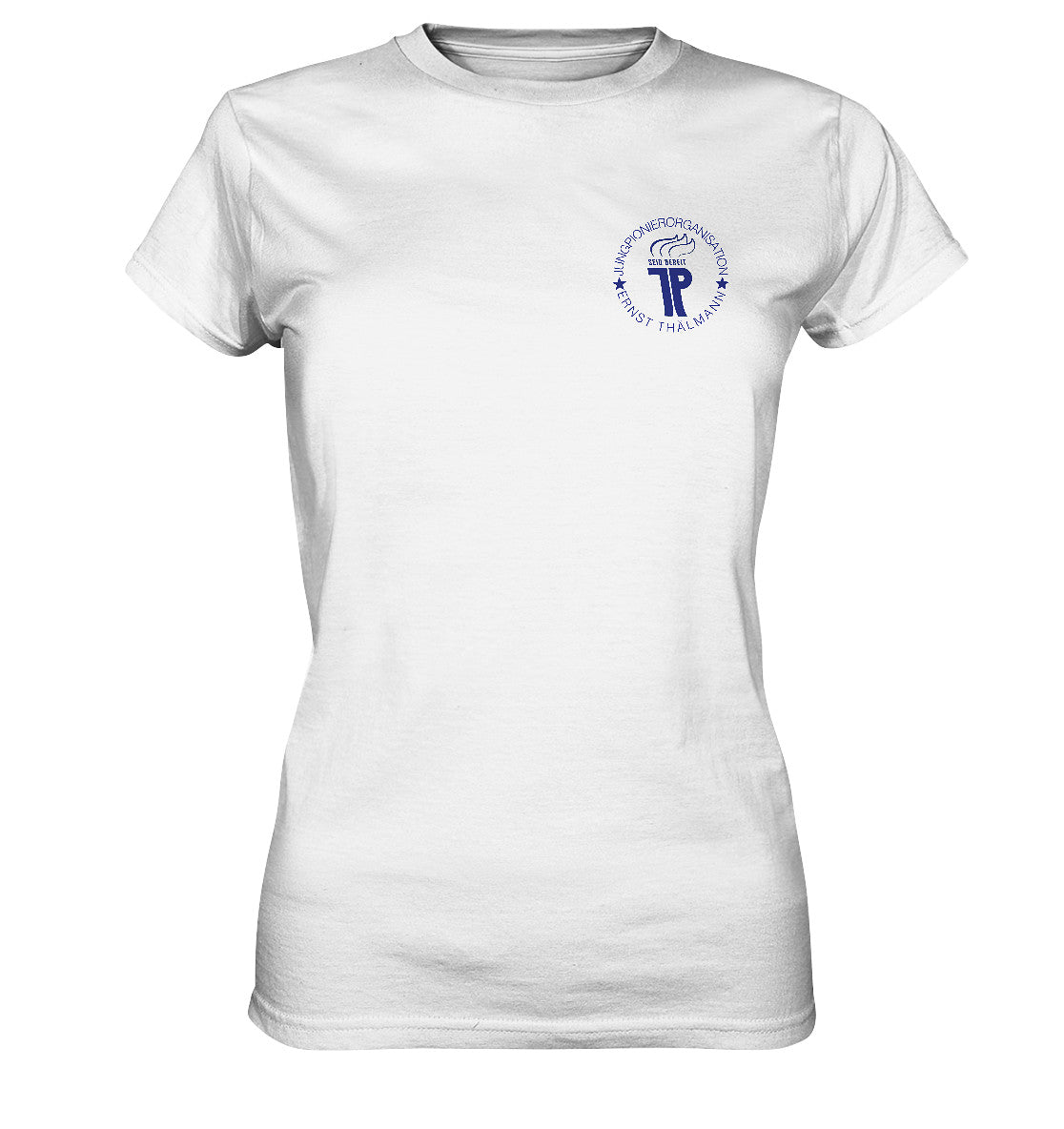 DDR Ostalgie Shirt Mädels • JUNGE PIONIERE - BRUST BADGE